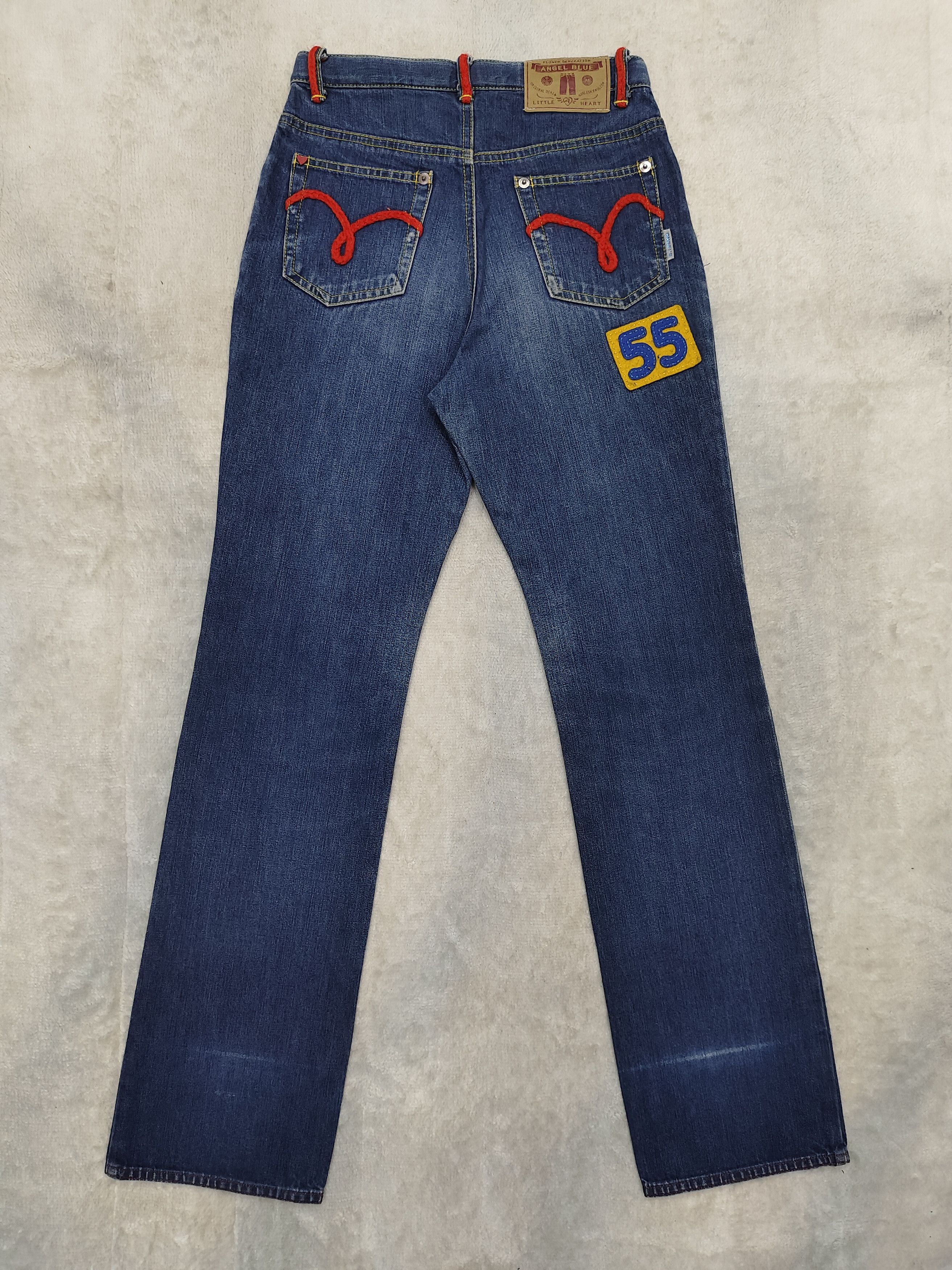 Angel Blue GRAIL🔥Vtg Angel Blue🇯🇵 Apple Pacth Jeans Size 26" / US 2 / IT 38 - 3 Thumbnail