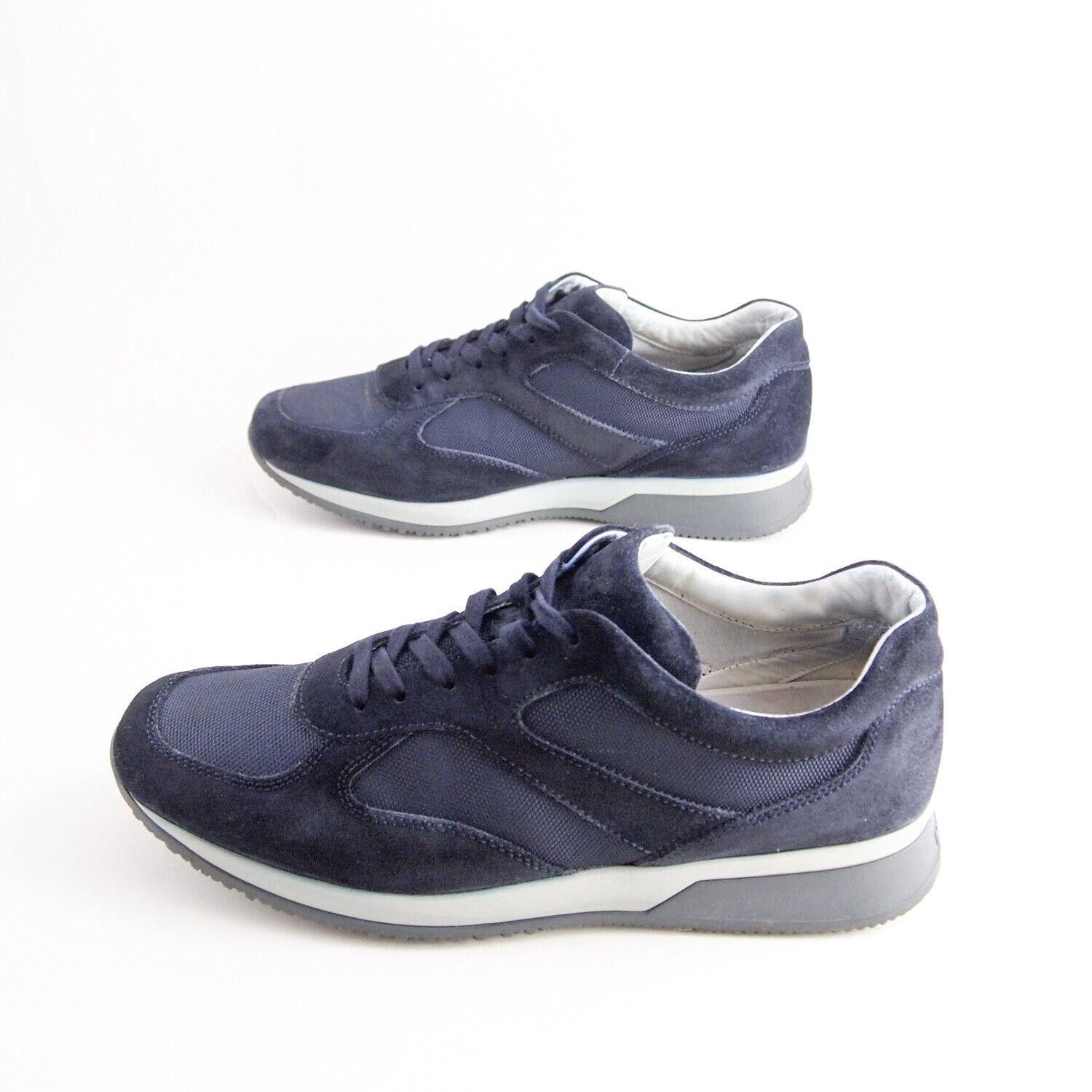 Hogan Hogan Sneakers Blue Canvas Suede Mens US 10 EU 43 Size US 10 / EU 43 - 2 Thumbnail