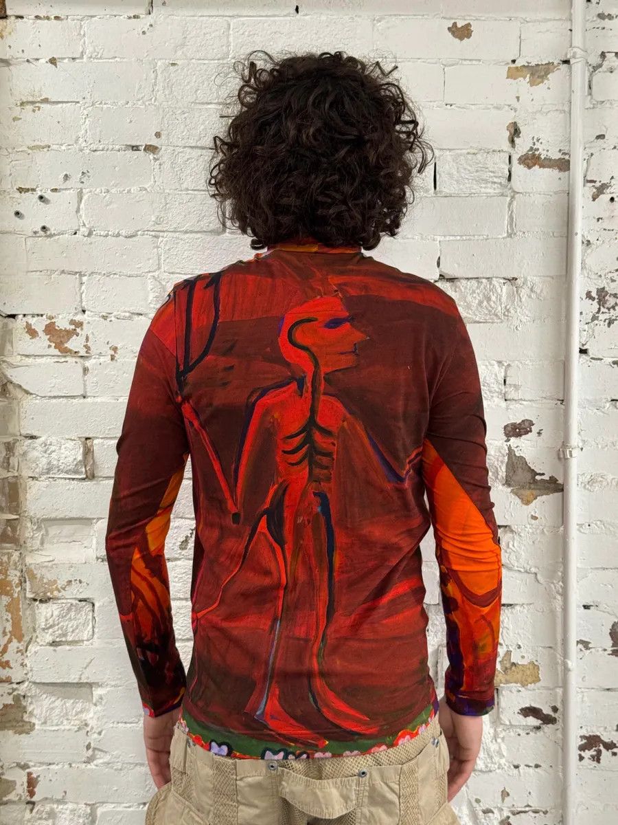 Givenchy SS2022 Givenchy Josh Smith Smith Demon Abstract Paint Longsleeves Size US S / EU 44-46 / 1 - 3 Thumbnail