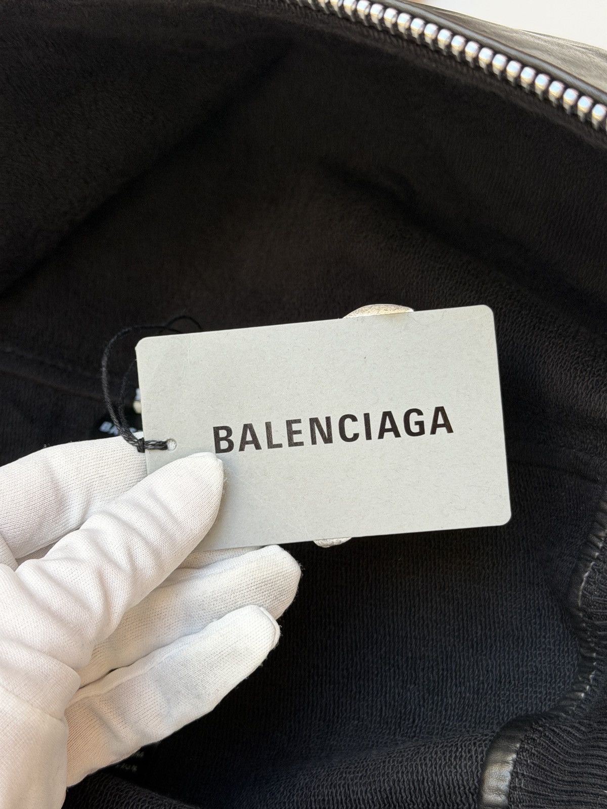Balenciaga Balenciaga Zip Up Bonded Leather Bombers Size US S / EU 44-46 / 1 - 12 Thumbnail