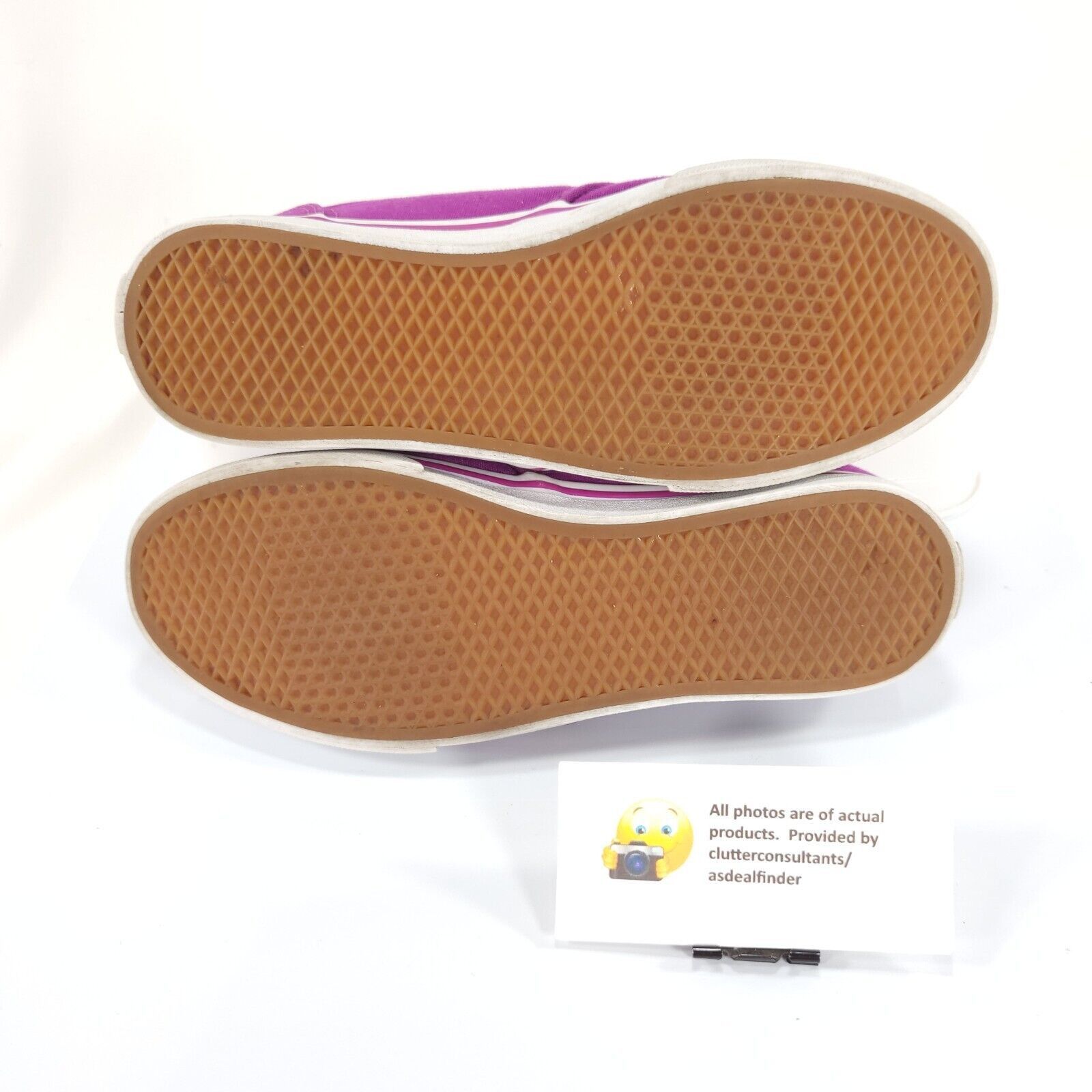 Vans Vans Off the Wall Shoe Womens Size 6.5 TC9R Purple White Size US 6.5 / IT 36.5 - 9 Thumbnail