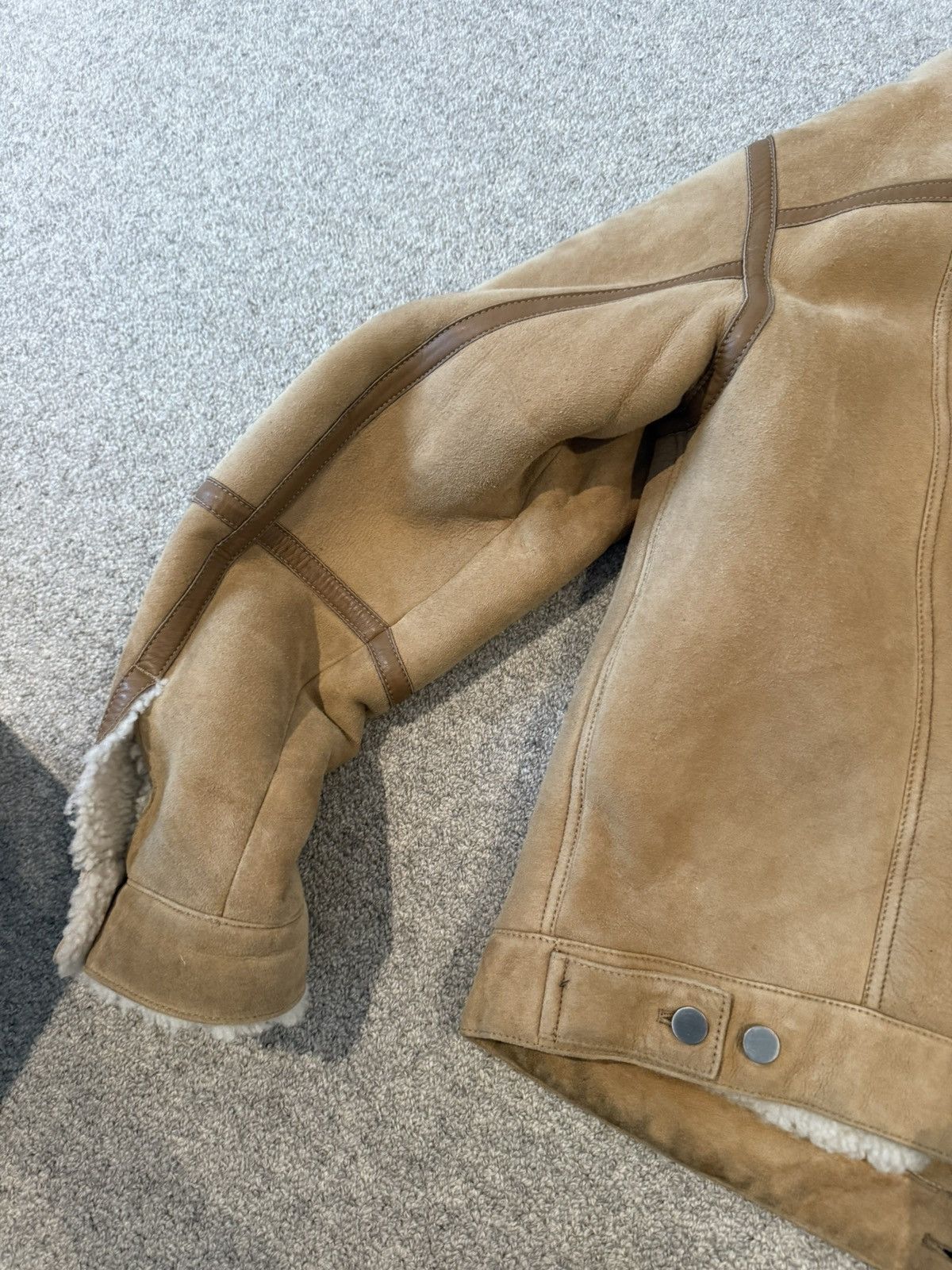 Alexander Wang Alexander Wang Shearling Trucker Khaki Medium / Large Size US M / EU 48-50 / 2 - 8 Thumbnail
