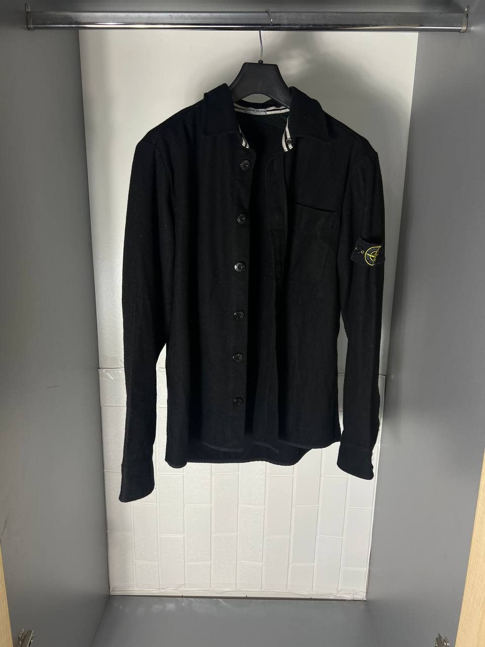 Stone Island VINTAGE STONE ISLAND SHIRT RETRO WOOL ITALIAN DESIGNER 90s Size US XL / EU 56 / 4 - 4 Thumbnail