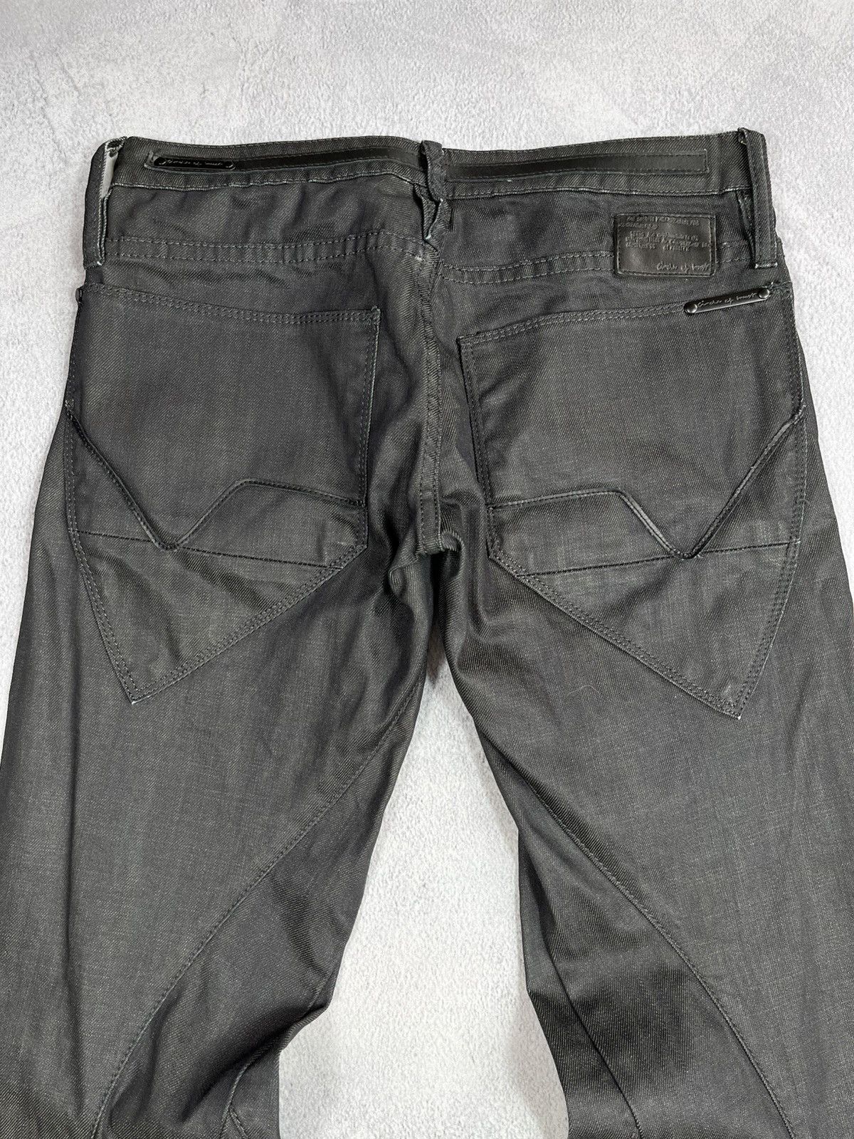 Vintage Vintage Y2K Japanese tapered low rise jeans waxed style 27 Size 27" / US 4 / IT 40 - 6 Thumbnail