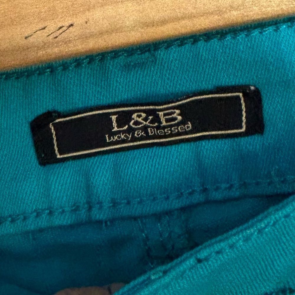 L&B L&B Lucky & Blessed Teal Jeans Size 6 Size 28" / US 6 / IT 42 - 3 Thumbnail