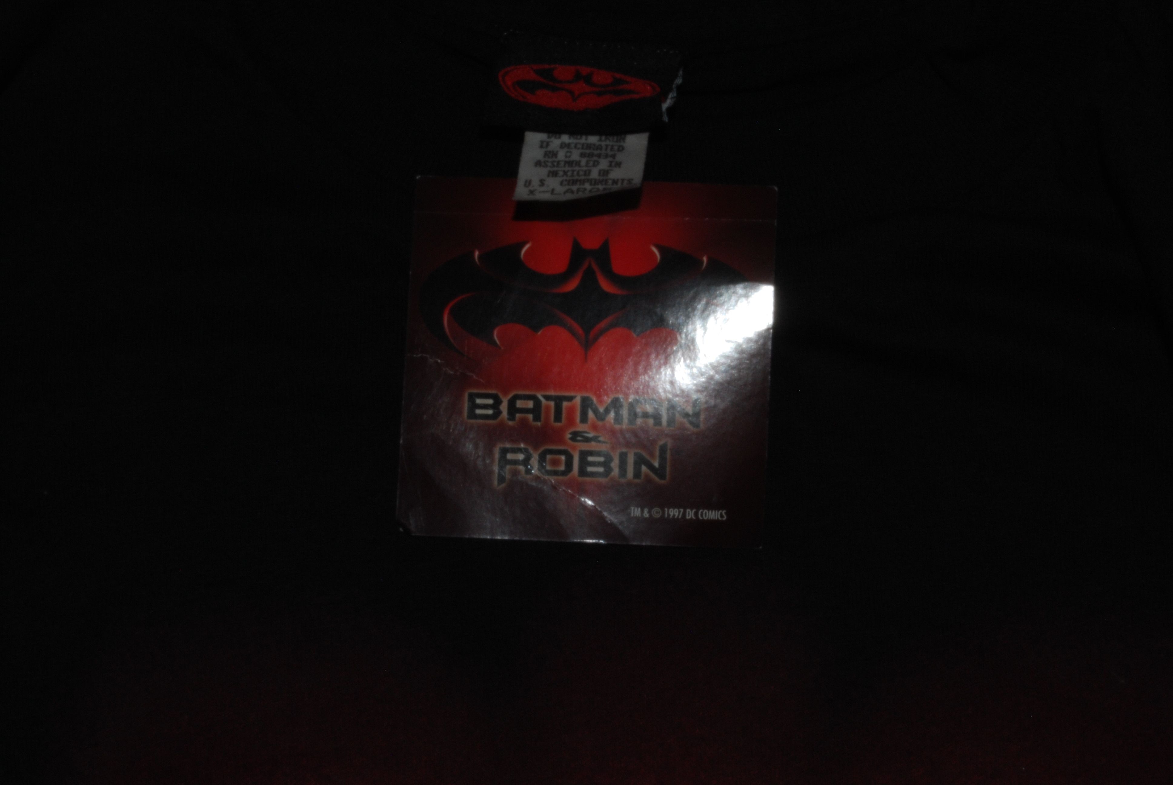 DC Comics Batman & Robin Movie DC Comics T-Shirt from 1997 NOS w/Tags Size US XL / EU 56 / 4 - 12 Thumbnail