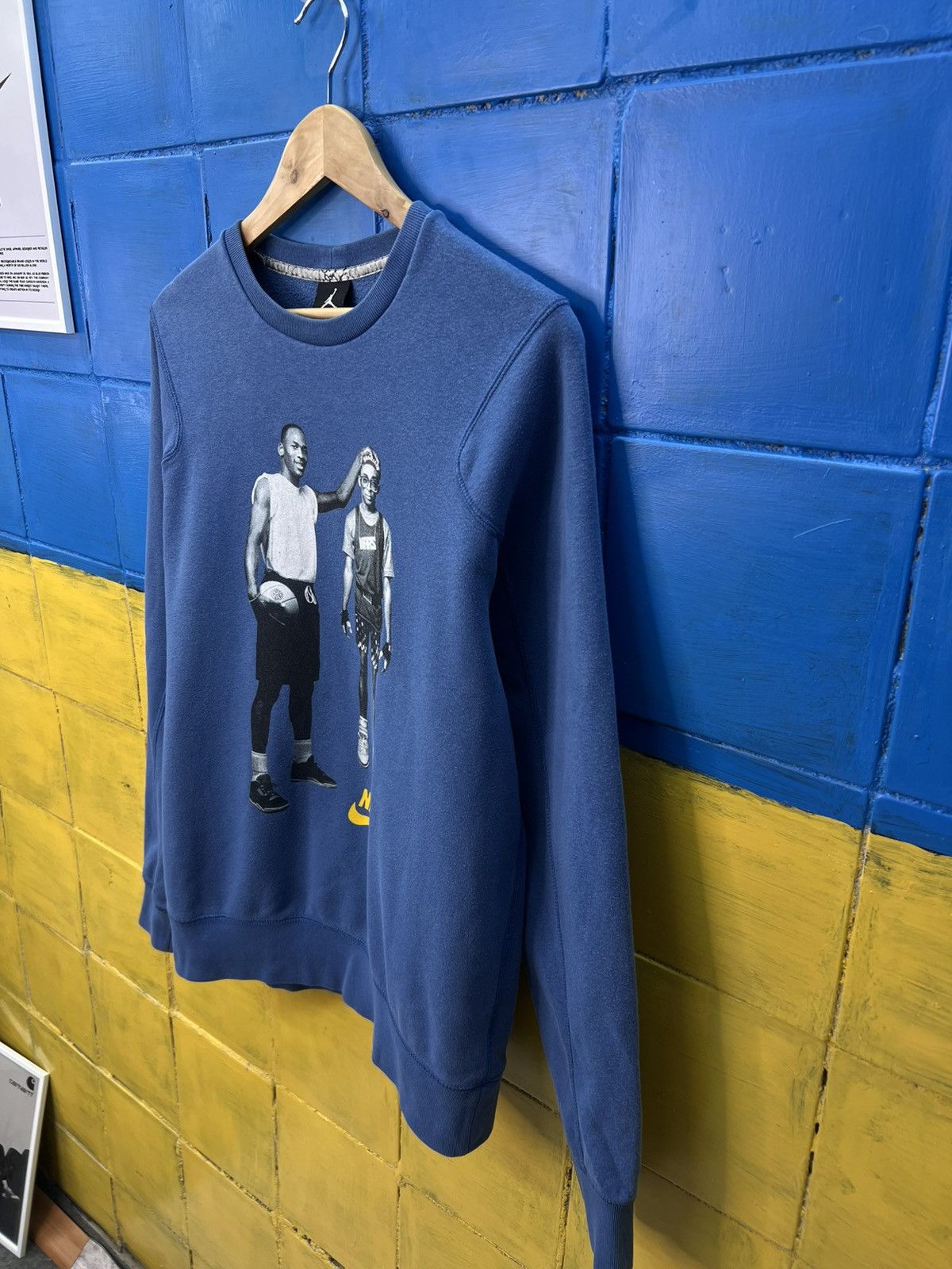 Jordan Brand × Vintage Vintage Nike Air Jordan Sweatshirt Spike Lee 1990s Size US M / EU 48-50 / 2 - 2 Thumbnail