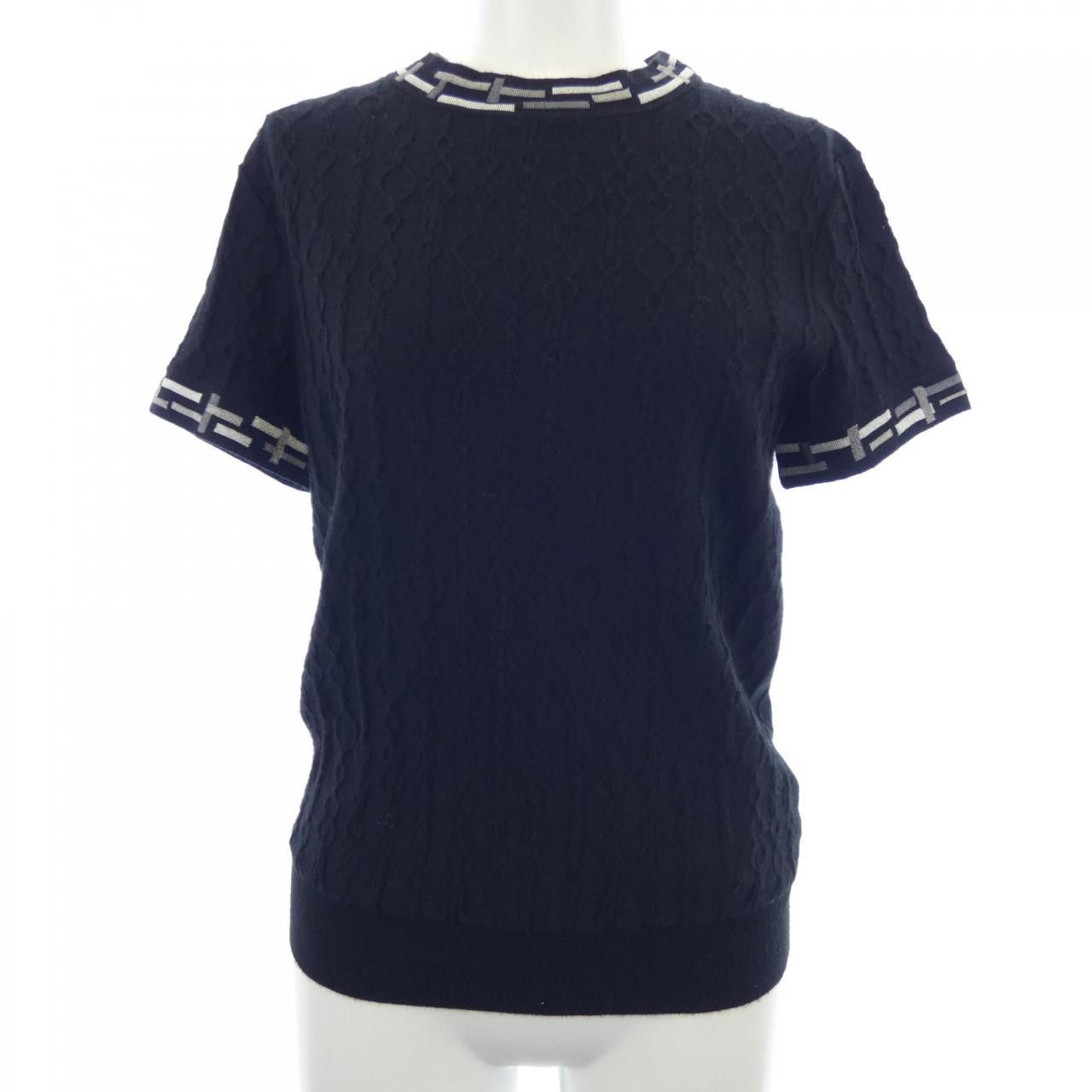 Hermes Hermes Hermes 3H2618DA Cashmere Blend Knit 38 Textile Tops DUTY FREE for USA Size ONE SIZE - 1 Thumbnail