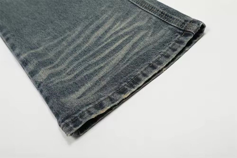 Japanese Brand × Jean Distressed Holes Straight Jeans Size US 33 - 7 Thumbnail