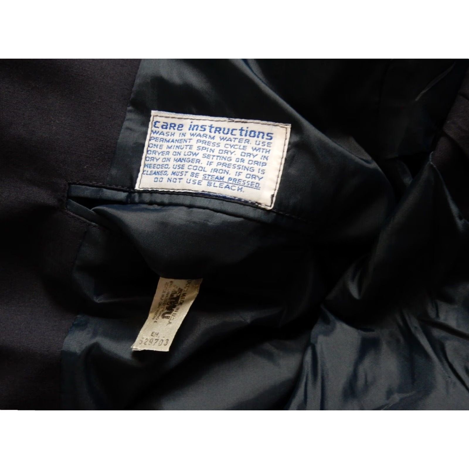 Brooks Brothers VTG Brooks Brothers Blazer Sport Coat Jacket Men 45L Wool Blue 3 Button Single Vent 3 Buttons Blazer Mens Jacket 40? Size 48R - 7 Thumbnail