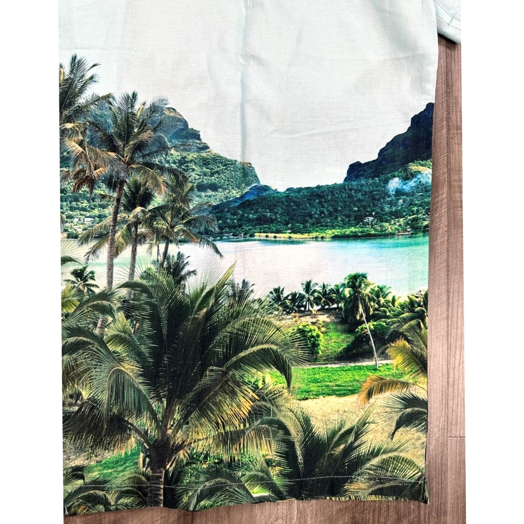 Roark Roark x Hinano Gonzo Otemanu Classic Fit Short Sleeve Camp Shirt 2XL Men Blue Size US XXL / EU 58 / 5 - 6 Thumbnail