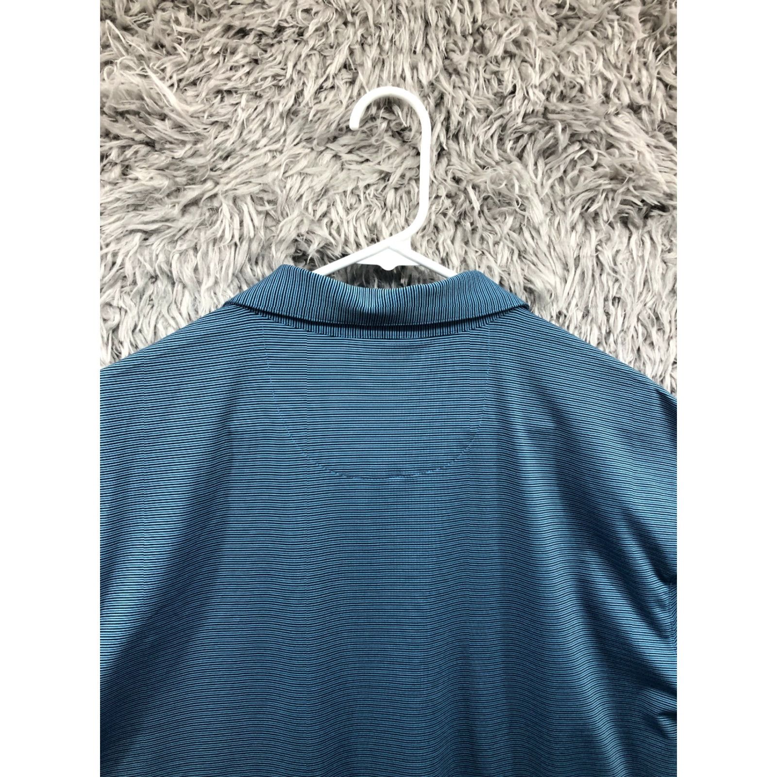 Vintage Greg Norman Polo Shirt Men XL Golf Active Stretch Short Sleeve Blue Striped Size US XL / EU 56 / 4 - 8 Thumbnail