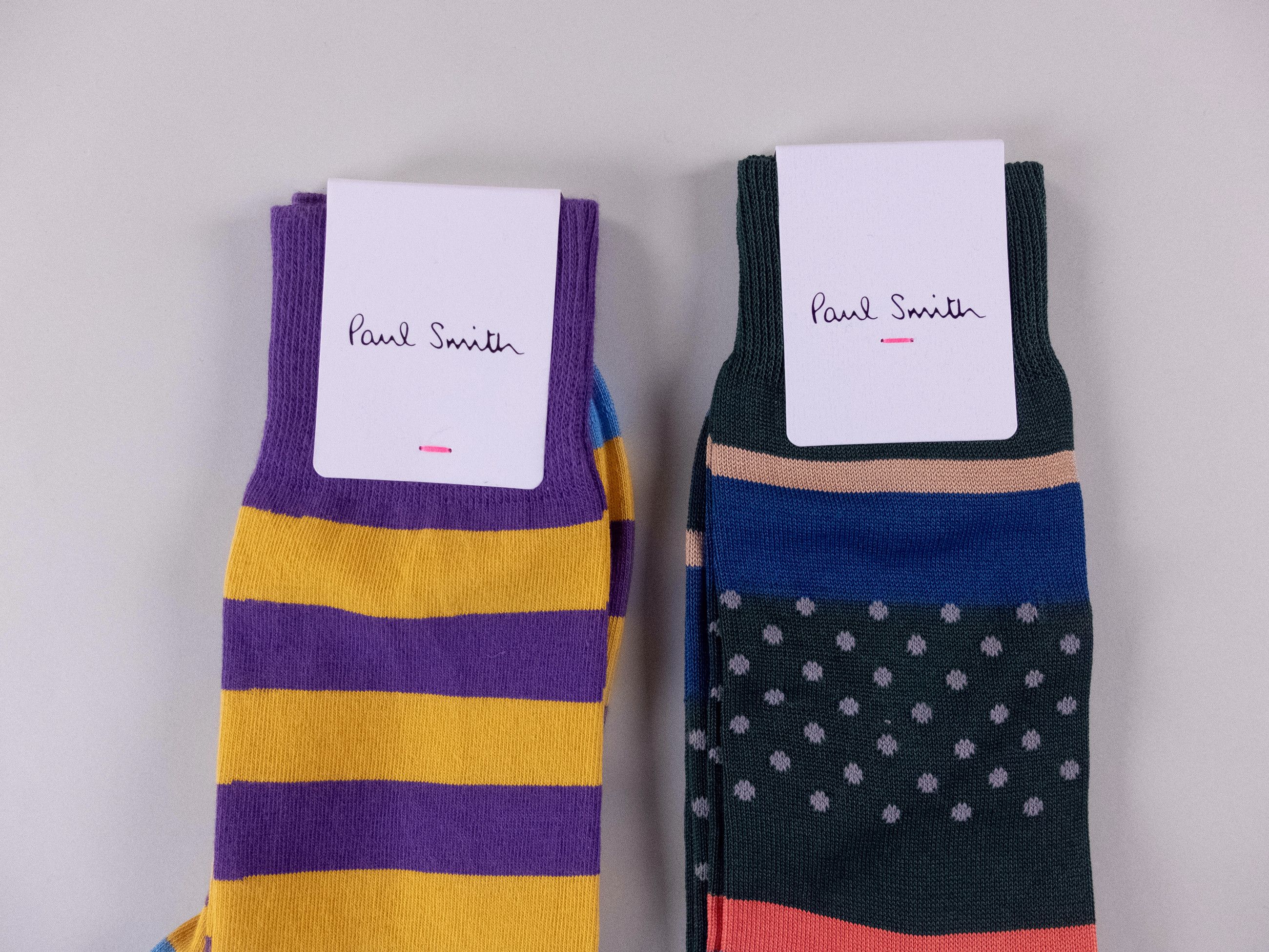 Paul Smith 6 pairs of Paul Smith colorful mid calf cotton blend socks q Size ONE SIZE - 2 Thumbnail