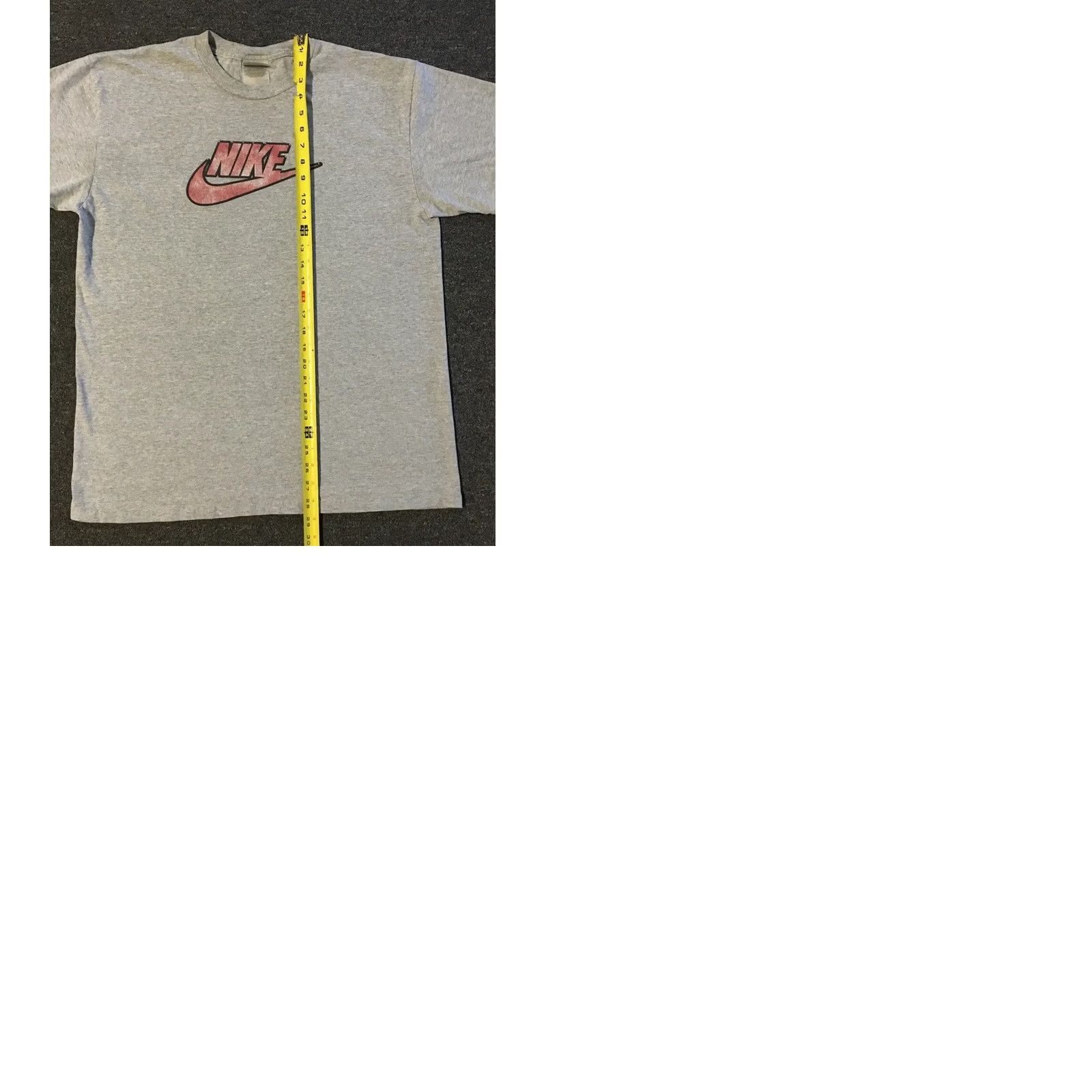 Nike VINTAGE Nike Faded Swoosh Shirt L Mens Gray 90s Hip Hop Grunge Skate Track & Field Rap Retro Basketball USA Logo Swoosh Boxy Size US L / EU 52-54 / 3 - 9 Thumbnail