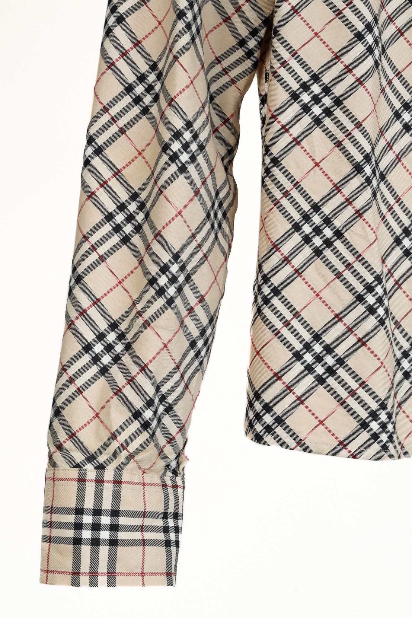 Burberry Burberry Nova Check Cotton Buttoned Shirt Size L / US 10 / IT 46 - 6 Thumbnail