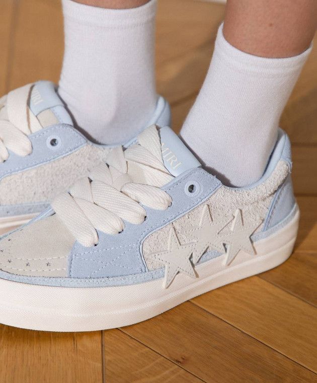 Balenciaga o1s1wg111125 Sunset Skate Low-Top Sneakers in Blue/White Size US 11 / IT 41 - 7 Thumbnail
