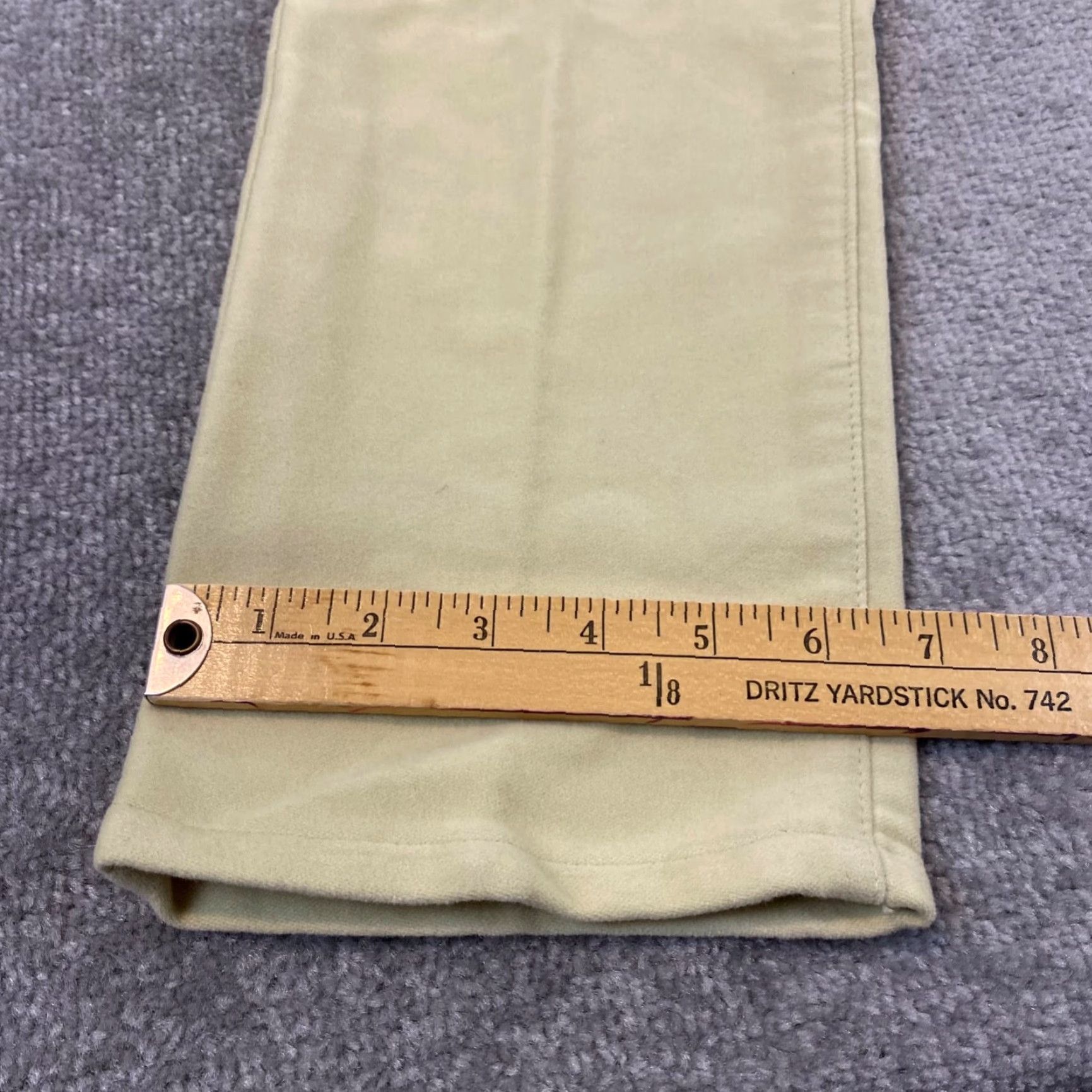 Vintage J. Peterman Pants Womens 28W 31.5L Light Yellow Pleated Chino Fuzzy, Regular, Button Zip, Cotton, Tapered, 10, Jacket? Size 32" / US 10 / IT 46 - 5 Thumbnail