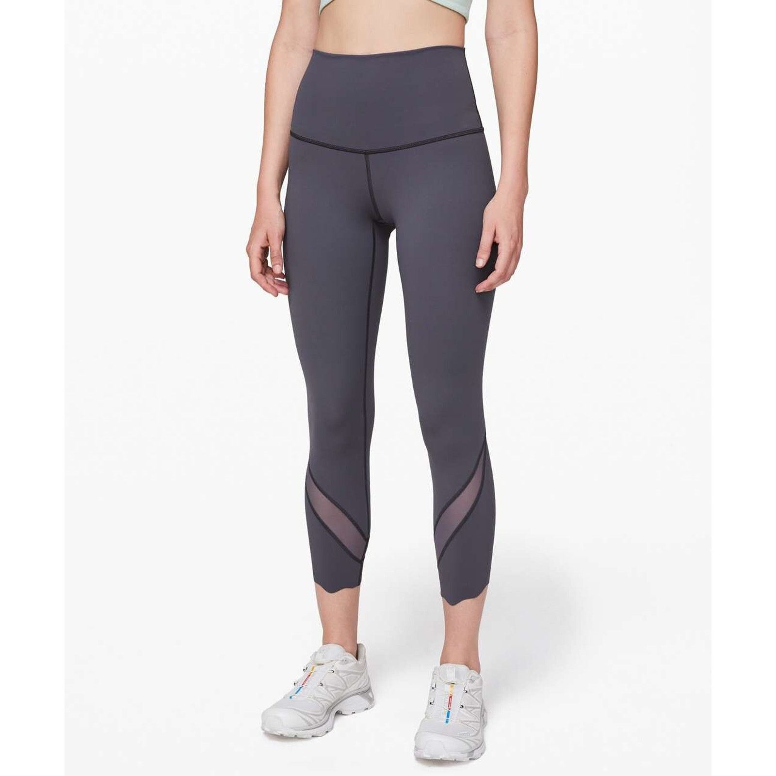 Lululemon Lululemon Fold Over Waist Leggings Size 6 Stretch A000844 Size 28" / US 6 / IT 42 - 1 Thumbnail