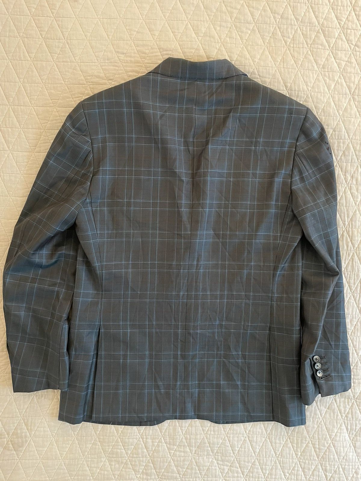 Isaia Super 120's Wool Plaid Sport Coat Size 40S - 6 Thumbnail