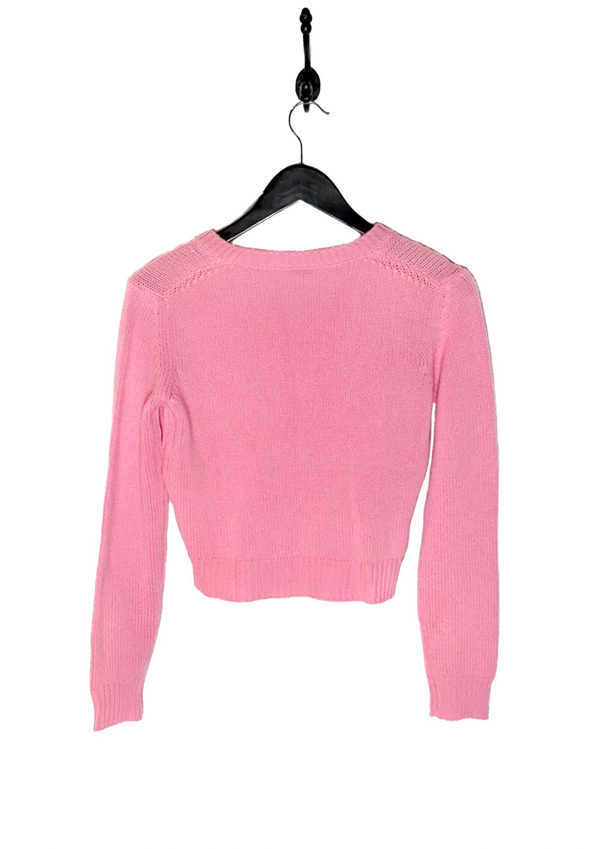 Miu Miu Miu Miu Bubblegum Pink Cropped Cashmere Sweater Size S / US 4 / IT 40 - 4 Thumbnail