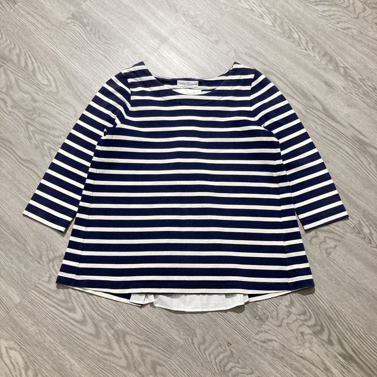 Japanese Brand 🇯🇵 2000s Urban Research Japan Longslevee Striped Designer Size M / US 6-8 / IT 42-44 - 1 Thumbnail