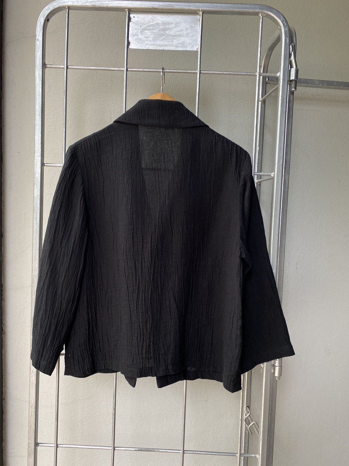 Issey Miyake Plantation pleated black jacket Size ONE SIZE - 6 Thumbnail
