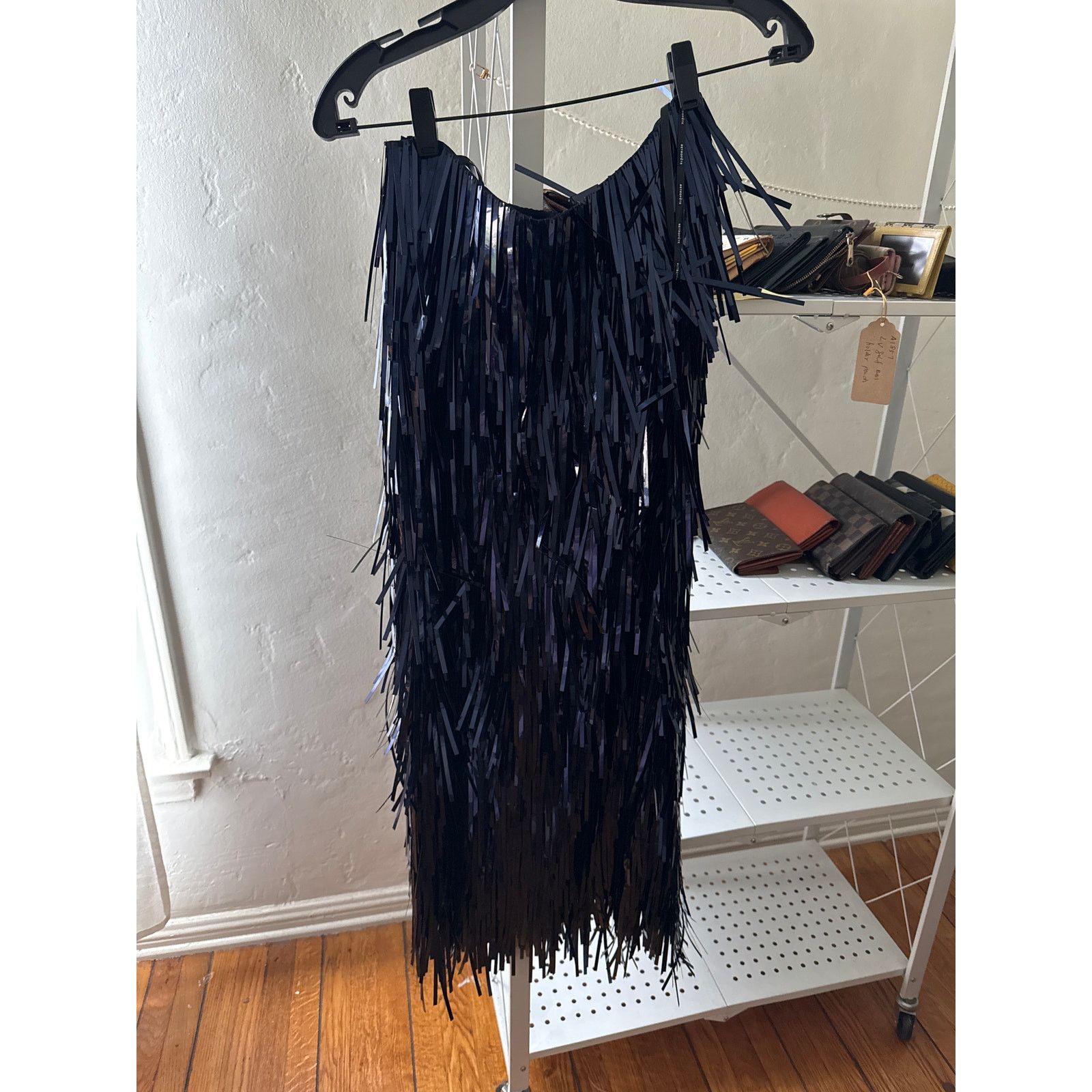 Retrofete Retrofete long bar sequin stick maxi skirt s small Size 25" / US 0 / IT 36 - 1 Thumbnail