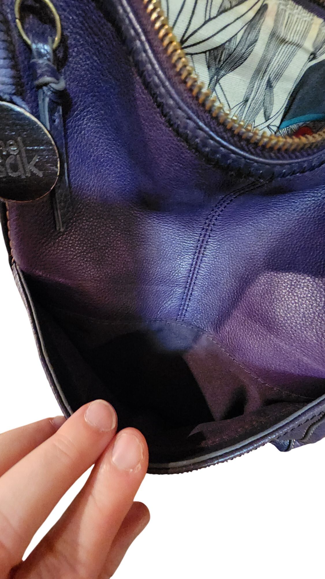 The Sak The Sak Lucia leather crossbody bag in a dark purple Size ONE SIZE - 7 Thumbnail