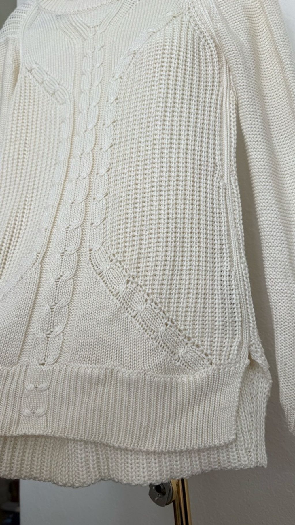 Zara ZARA Knit Sweater – Size S, Cream/ Beige, Retail Price $98 Size S / US 4 / IT 40 - 6 Thumbnail