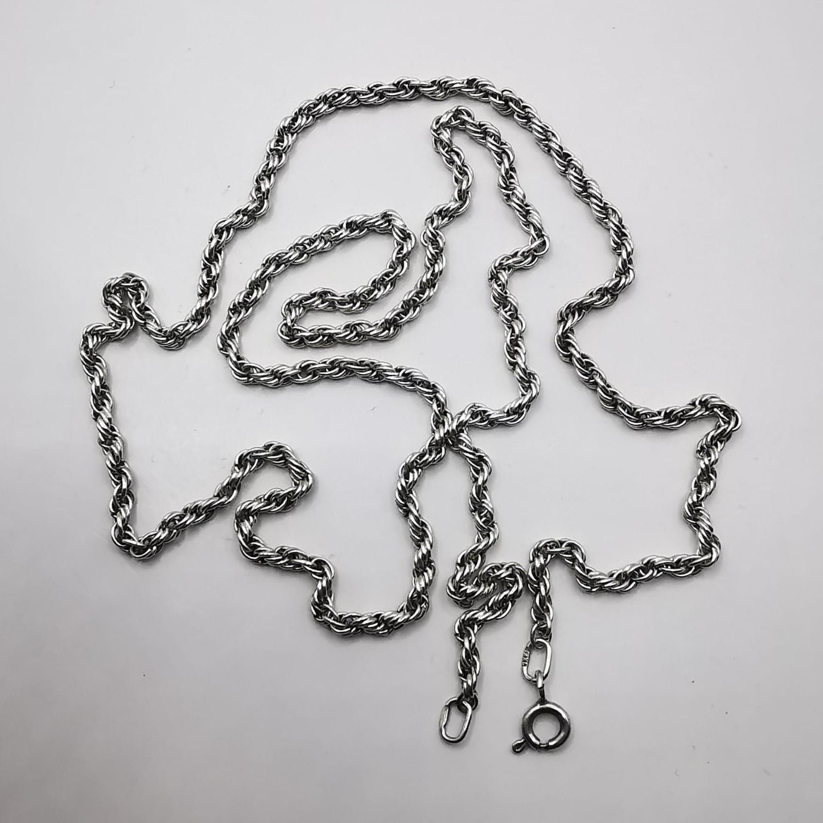 Sterling Silver Vintage Jewelry Chain, 925 Sterling Silver, Signed 16,13g Size ONE SIZE - 3 Thumbnail