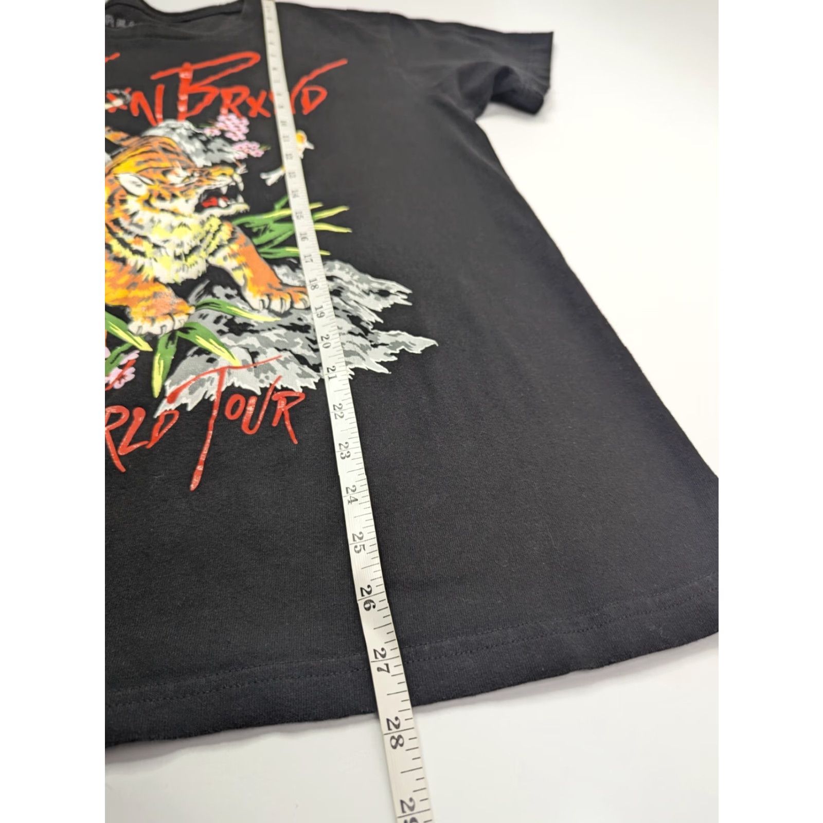 Reason Reason Brand World Tour Tiger Shirt Mens Large Short Sleeve Black T-Shirt Size US L / EU 52-54 / 3 - 4 Thumbnail