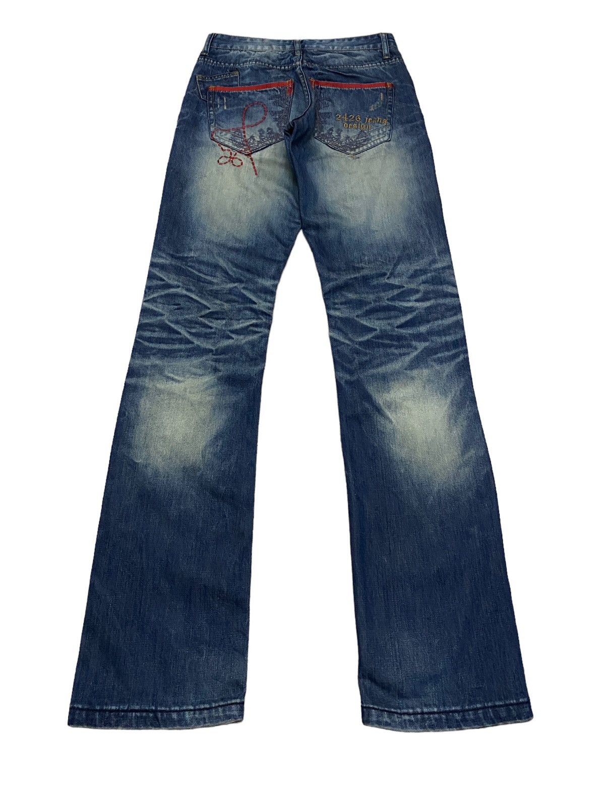 If Six Was Nine Rare Design Vintage Japanese Brand 2426 Jeans 2000s Size US 31 - 2 Thumbnail