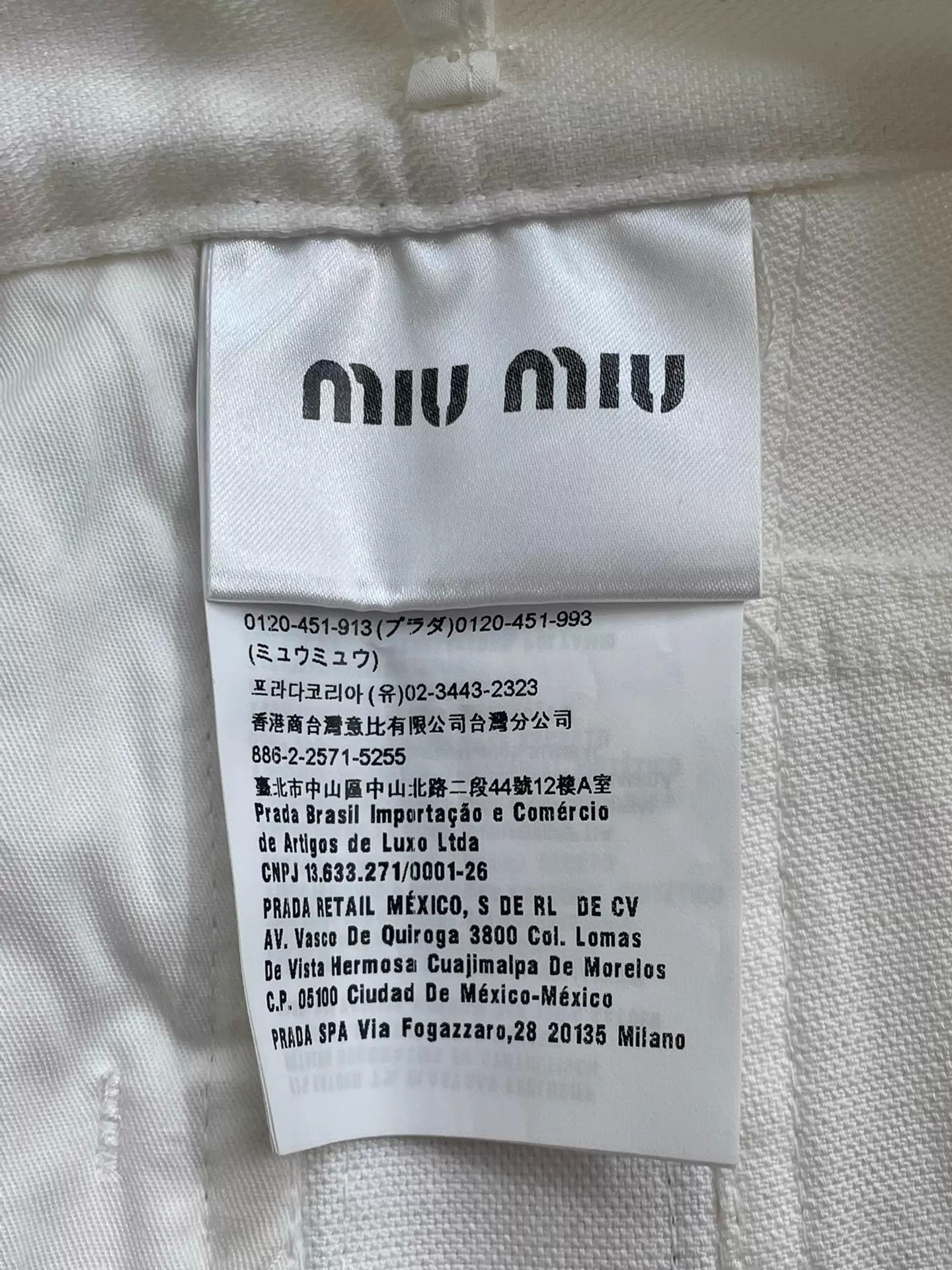 Miu Miu MIU MIU White Denim Skirt Size 38 (New, Versatile) Size 26" / US 2 / IT 38 - 4 Thumbnail