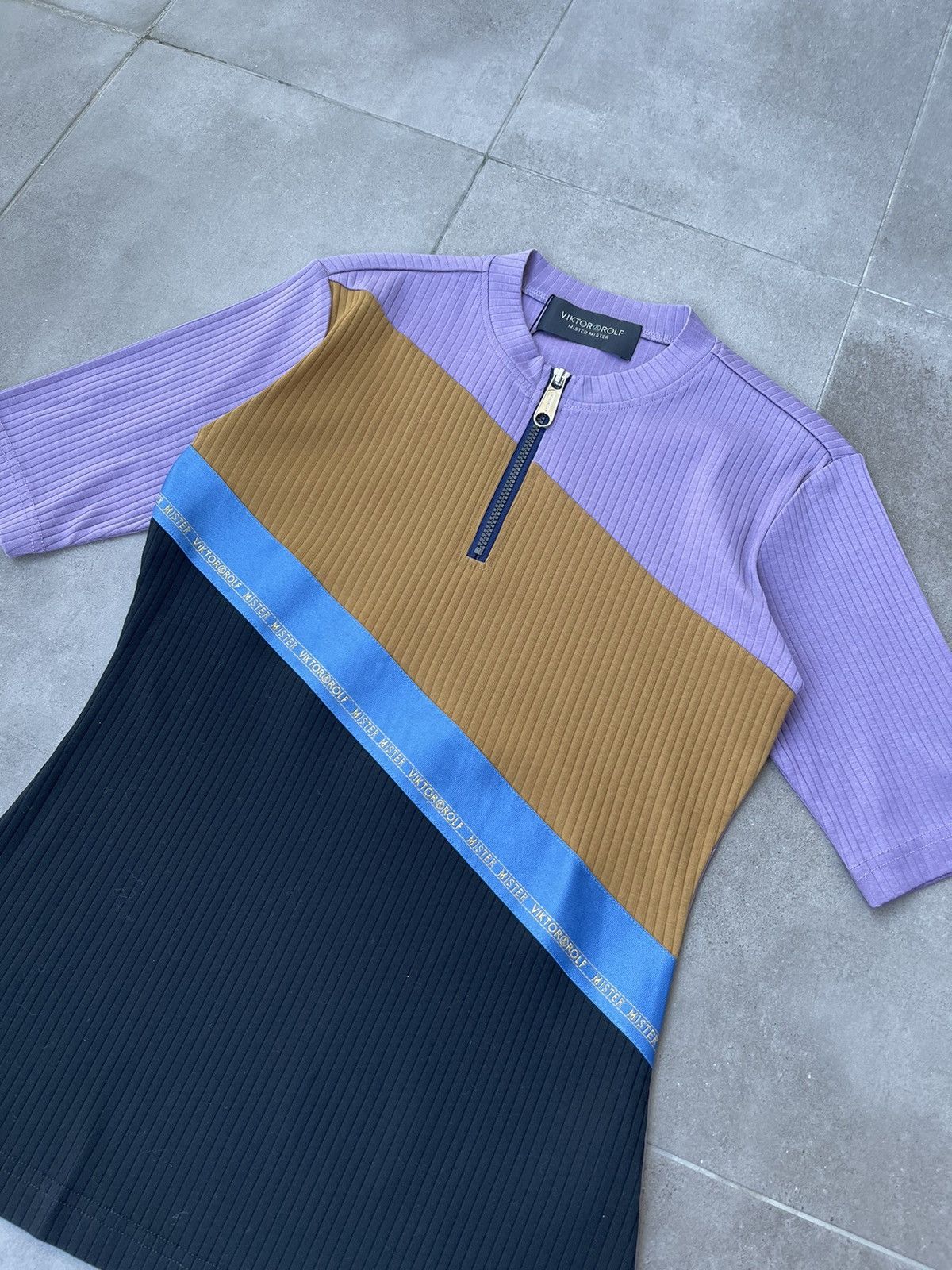 Viktor & Rolf !DS! SS22 Viktor Rolf Striped Cyclist T-Shirt Size US M / EU 48-50 / 2 - 8 Thumbnail