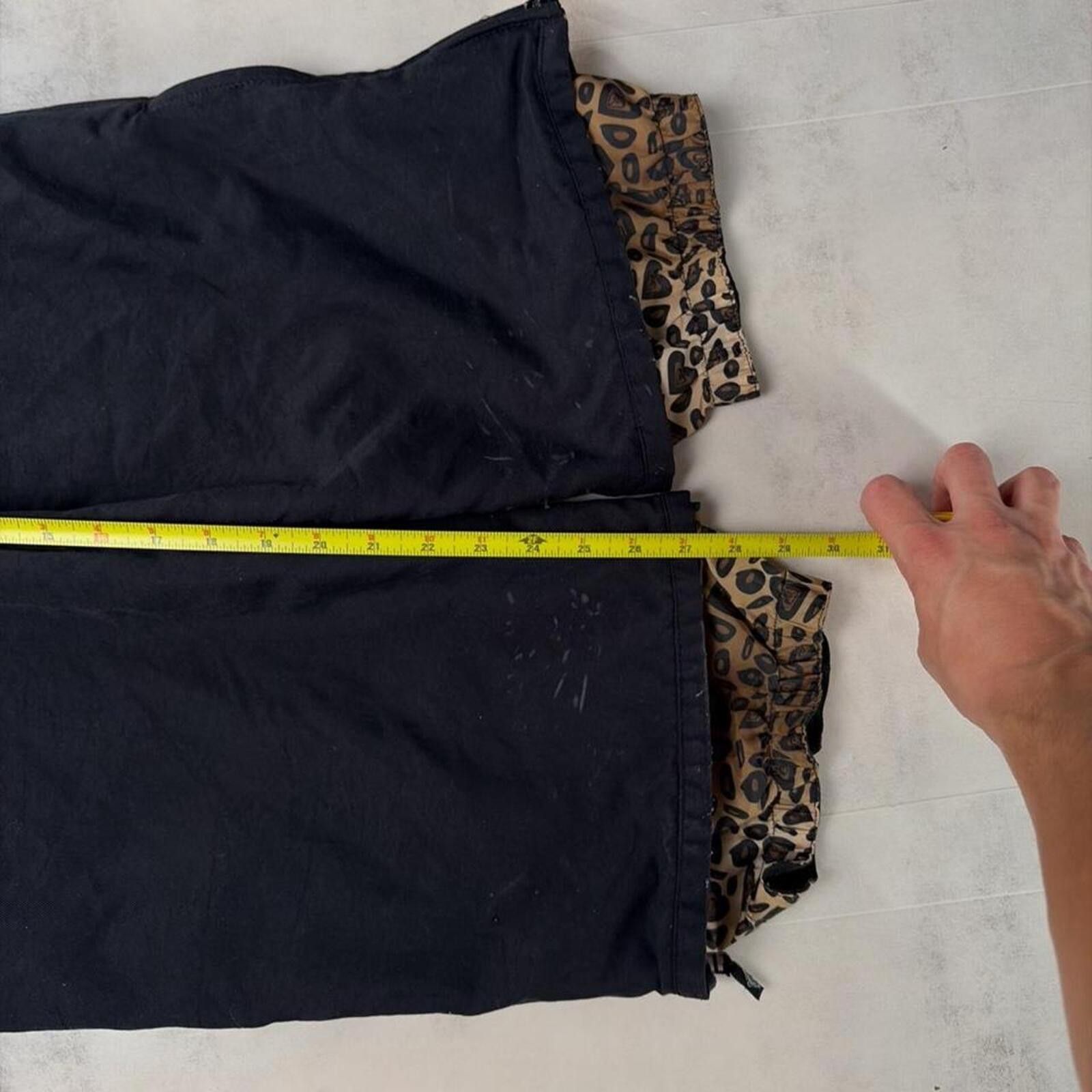 Royal Robbins Y2K Roxy Quiksilver Cheetah Print Lined Baggy Ski Pants Size 28" / US 6 / IT 42 - 8 Thumbnail