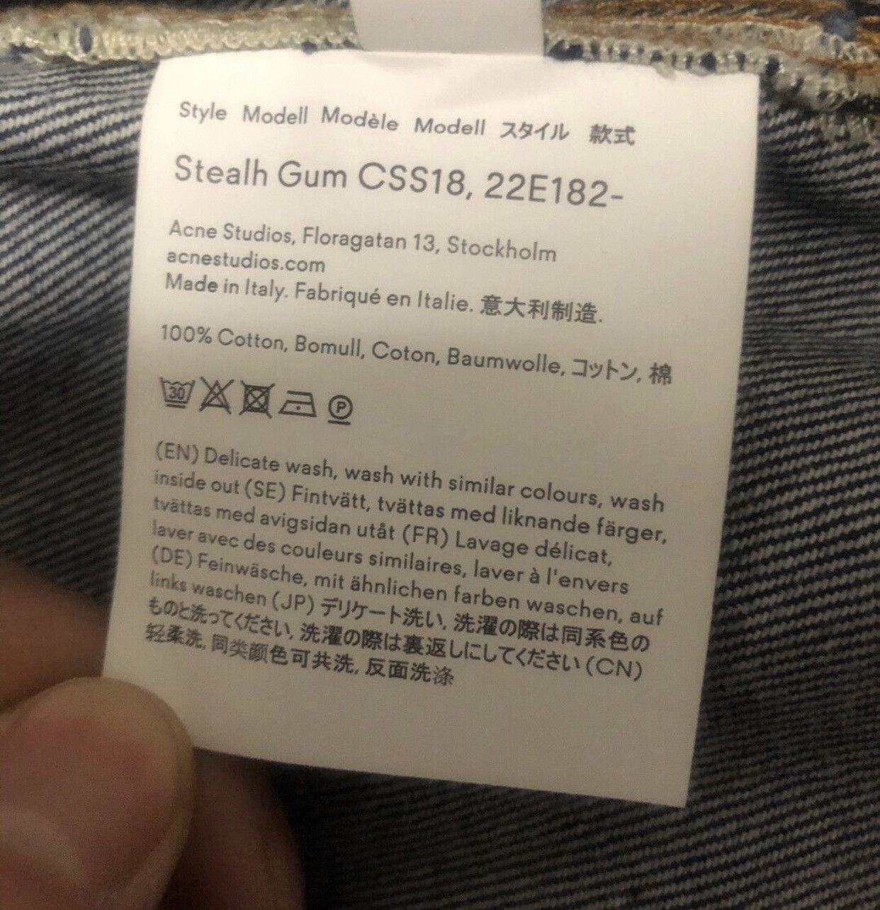 Acne Studios Acne studios Loose denim print jacket 2412-Nextarrow Size US M / EU 48-50 / 2 - 6 Thumbnail