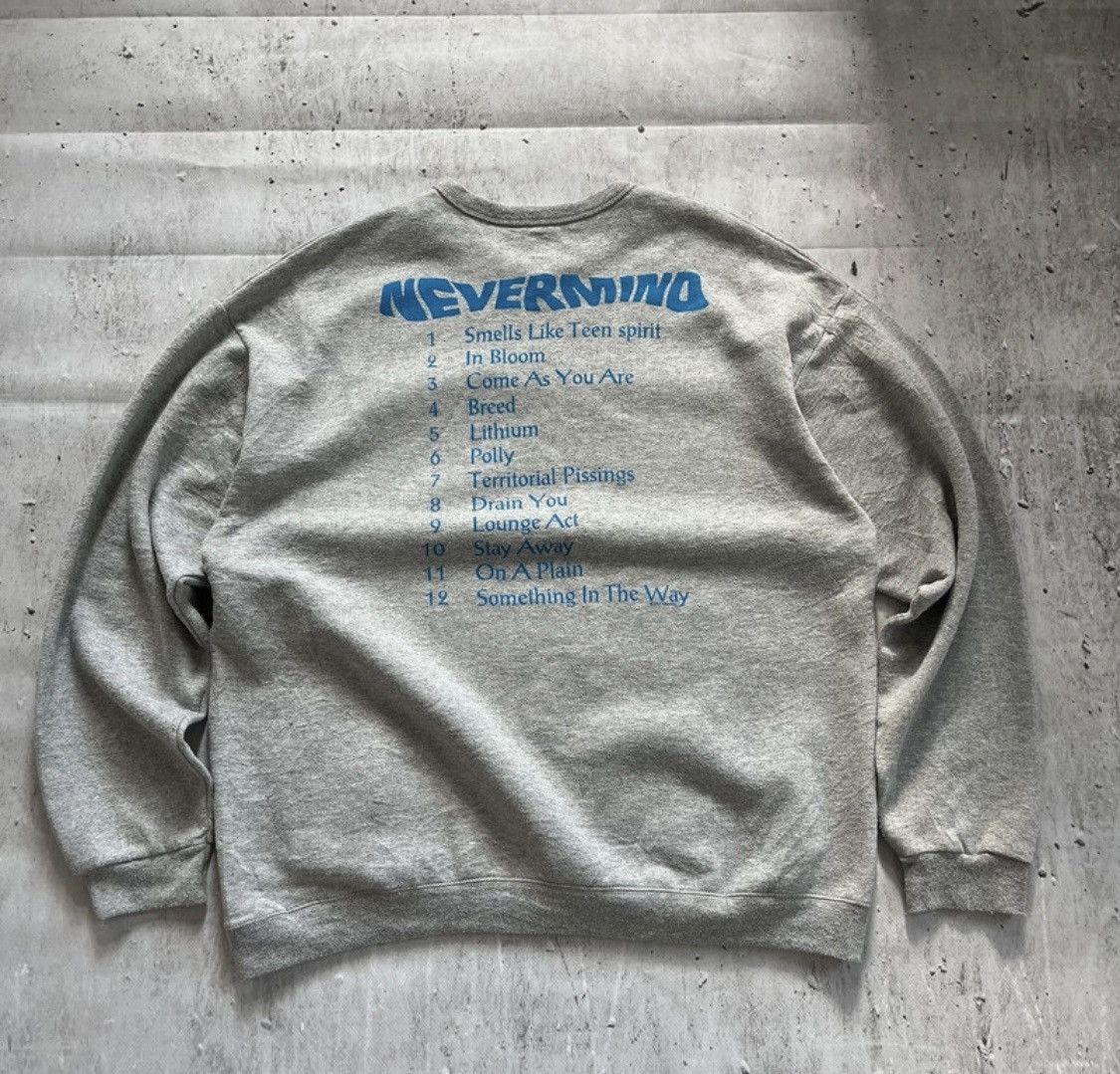 Nirvana Vintage Kurt Cobain Nirvana Band Rare Print Nevermind Size US L / EU 52-54 / 3 - 3 Thumbnail