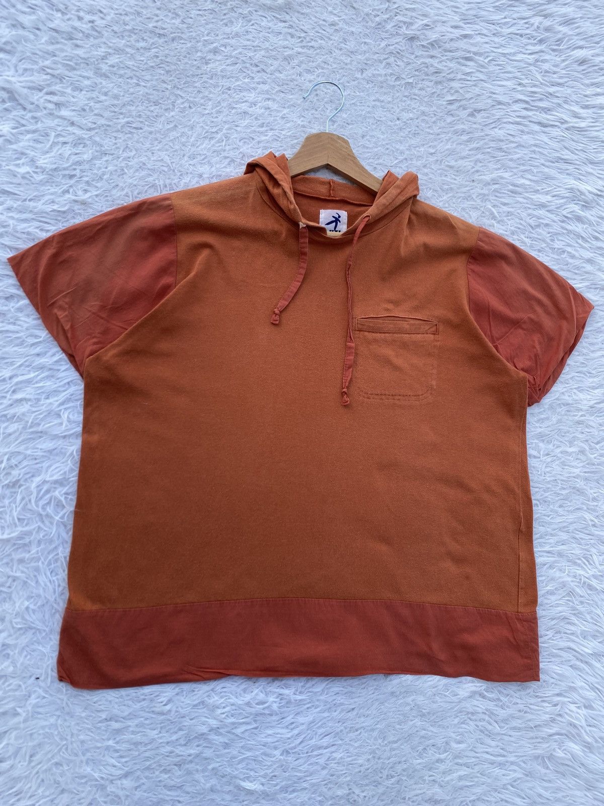 Issey Miyake Vintage 90s Hai Sporting Gear by Issey Miyake Hooded Tshirt Size US M / EU 48-50 / 2 - 2 Thumbnail