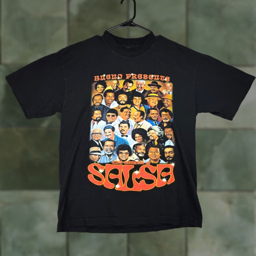 Vintage Bueno Presents Salsa All Stars Lavoe Willie Colon Ismael Rivera Blades T Shirt M Size US M / EU 48-50 / 2 - 1 Thumbnail