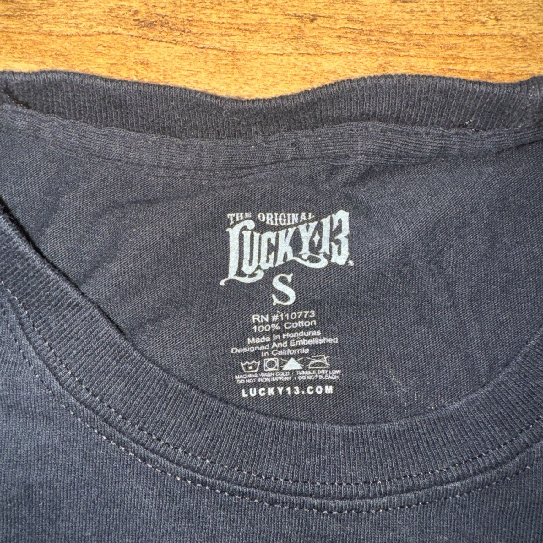 Vintage Lucky 13 T-Shirt Black S Mens Graphic Print Short Sleeve Vintage? (Note: Ensure no extra words; re-evaluate) Size US S / EU 44-46 / 1 - 5 Thumbnail