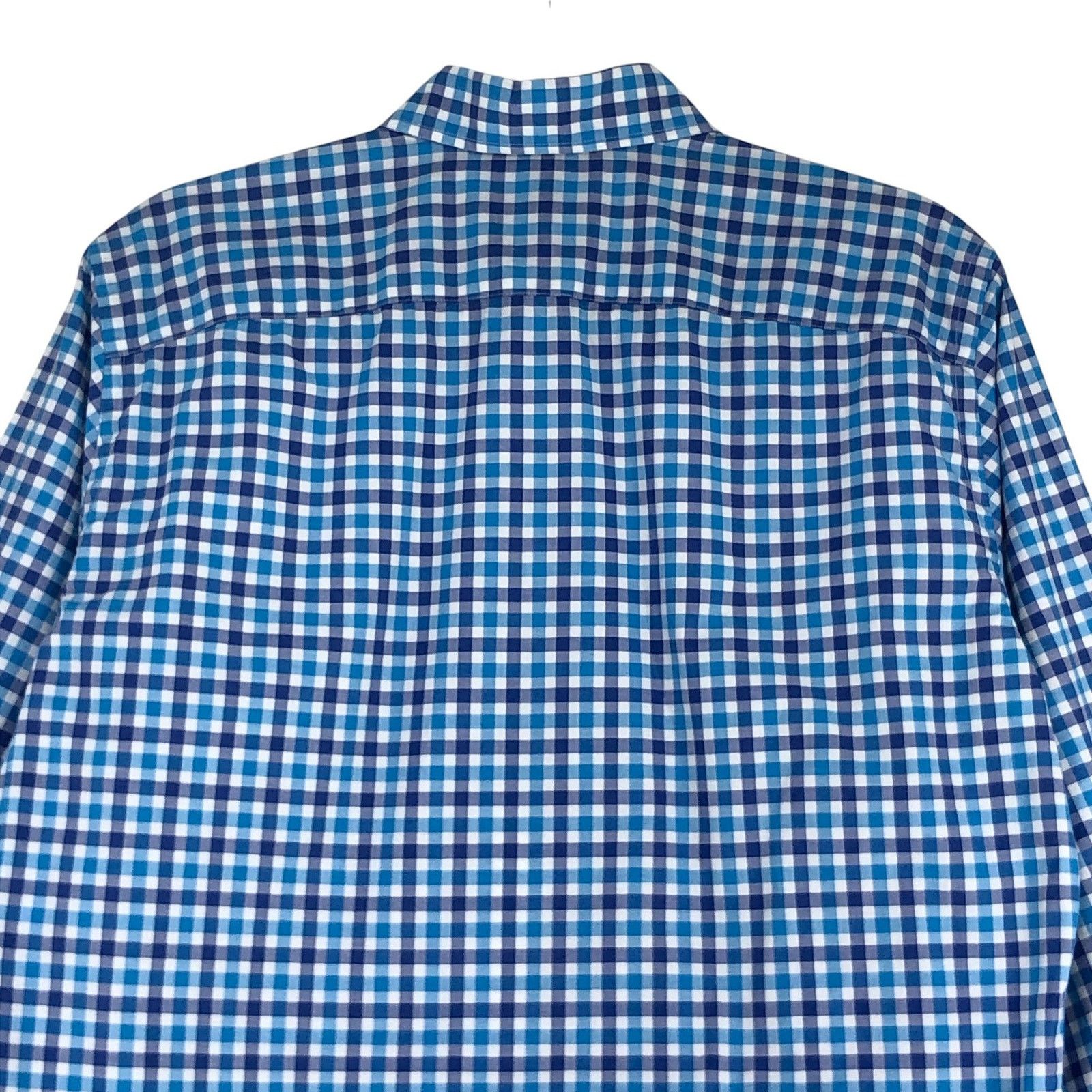 Canali Canali Dress Shirt M Blue Teal Gingham Check Long Sleeve Size US M / EU 48-50 / 2 - 9 Thumbnail