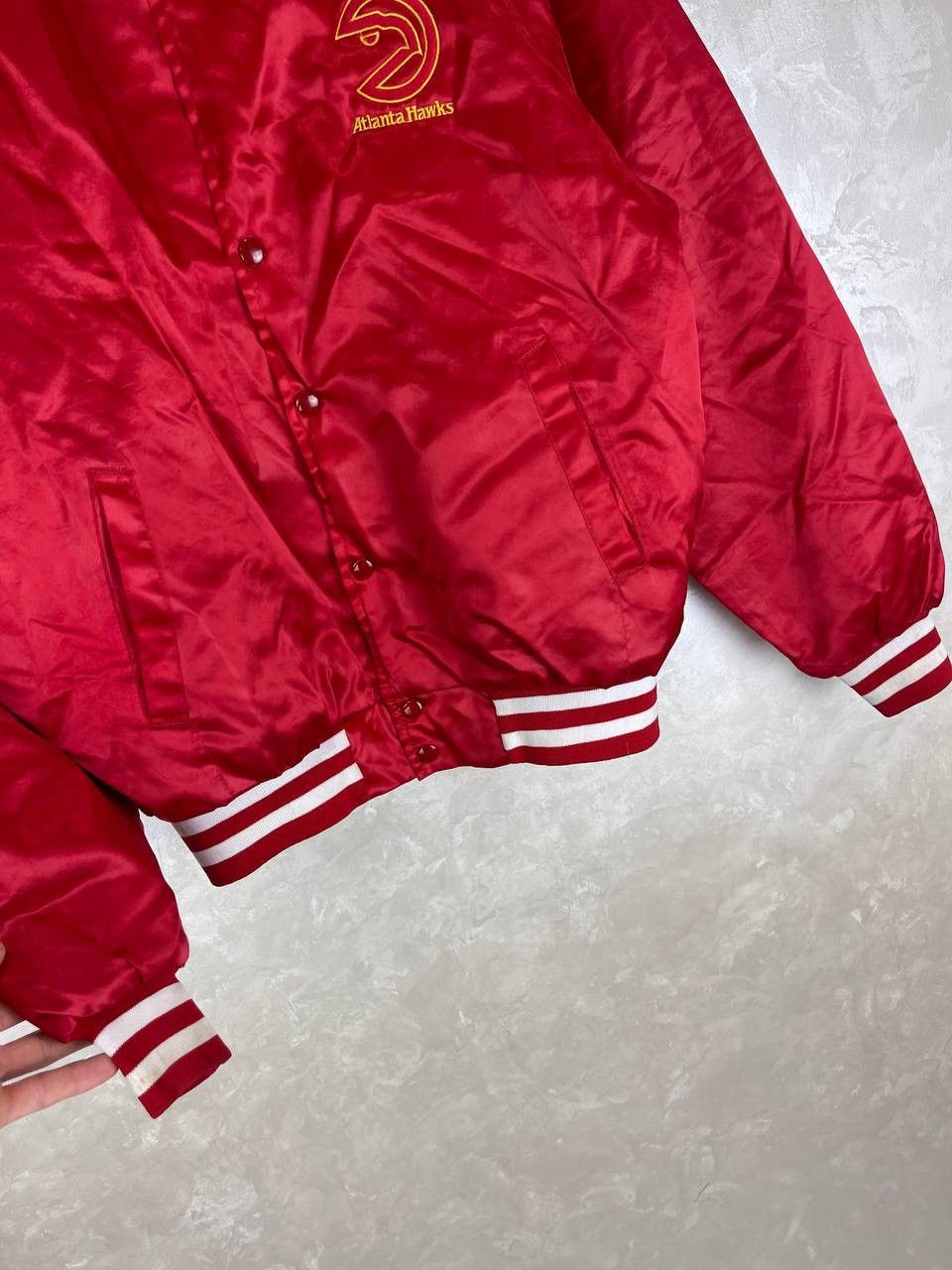 Swingster Vintage Atlanta Hawks Satin Jacket USA Made Size M Swings Size US M / EU 48-50 / 2 - 5 Thumbnail