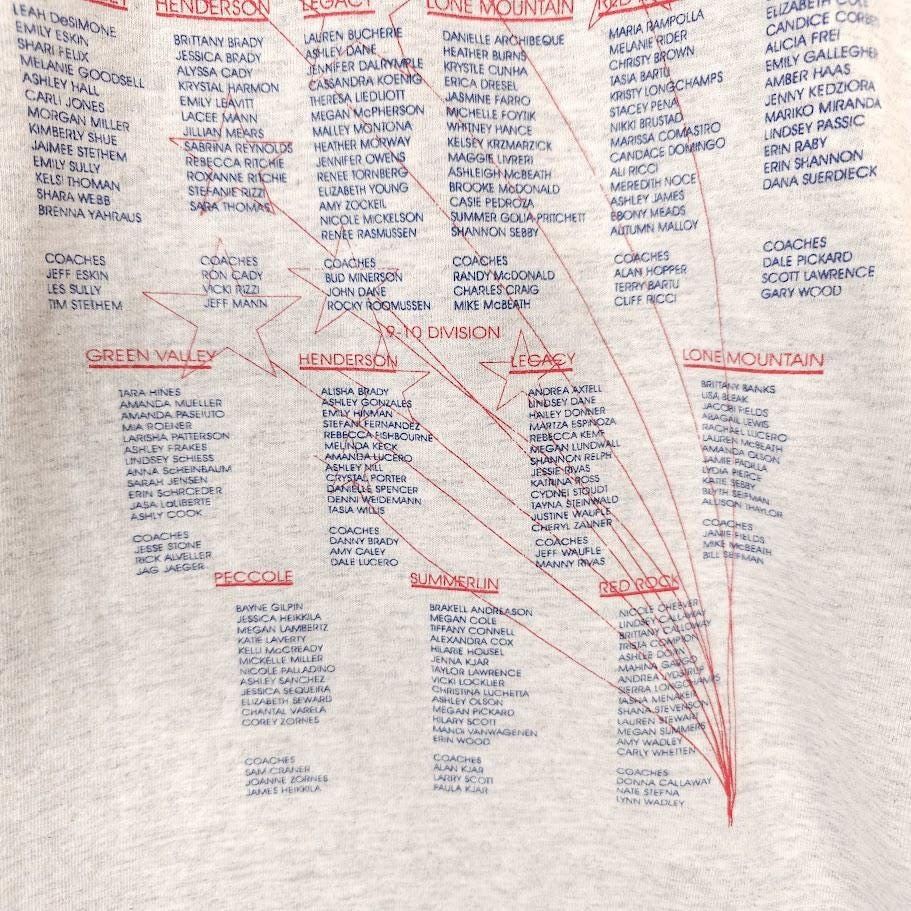 Vintage Vintage Softball All Stars T Shirt Mens Size Medium Gray Size US M / EU 48-50 / 2 - 5 Thumbnail
