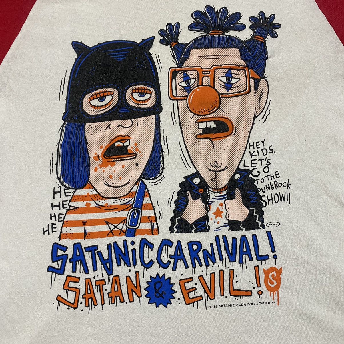Seditionaries Satanic Carnival Raglan Shirt 'Lets Go Punk Rock Show!! Size US M / EU 48-50 / 2 - 8 Thumbnail