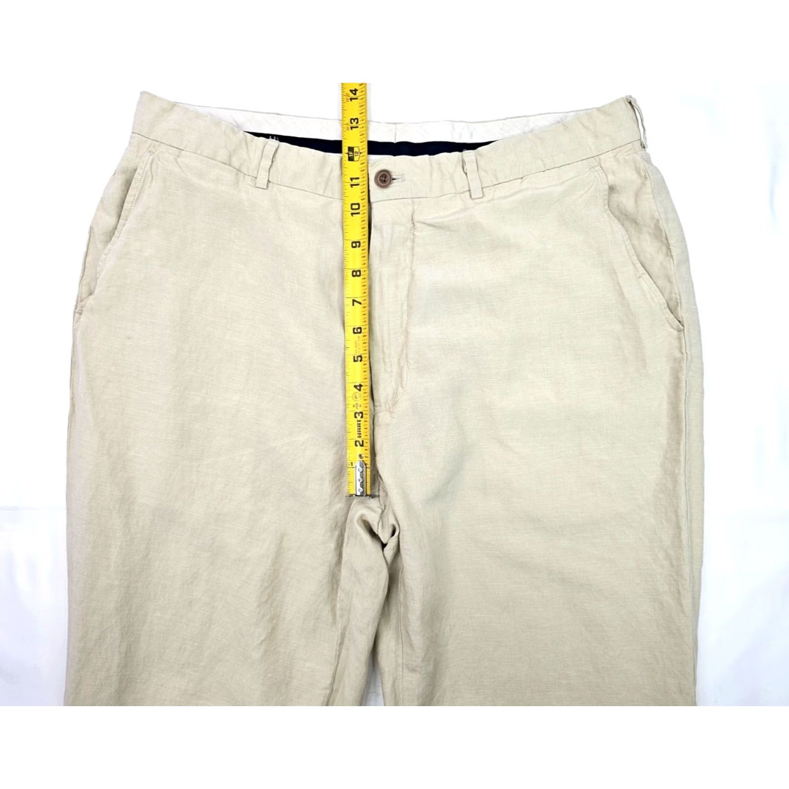 Polo Ralph Lauren VINTAGE Polo Ralph Lauren Pants Mens 36x30 Beige Linen Silk Classic Dress (Fits 35x27) Polo Ralph Lauren Andrew Dress Pants Mens Beige Linen Silk Size US M / EU 48-50 / 2 - 4 Thumbnail