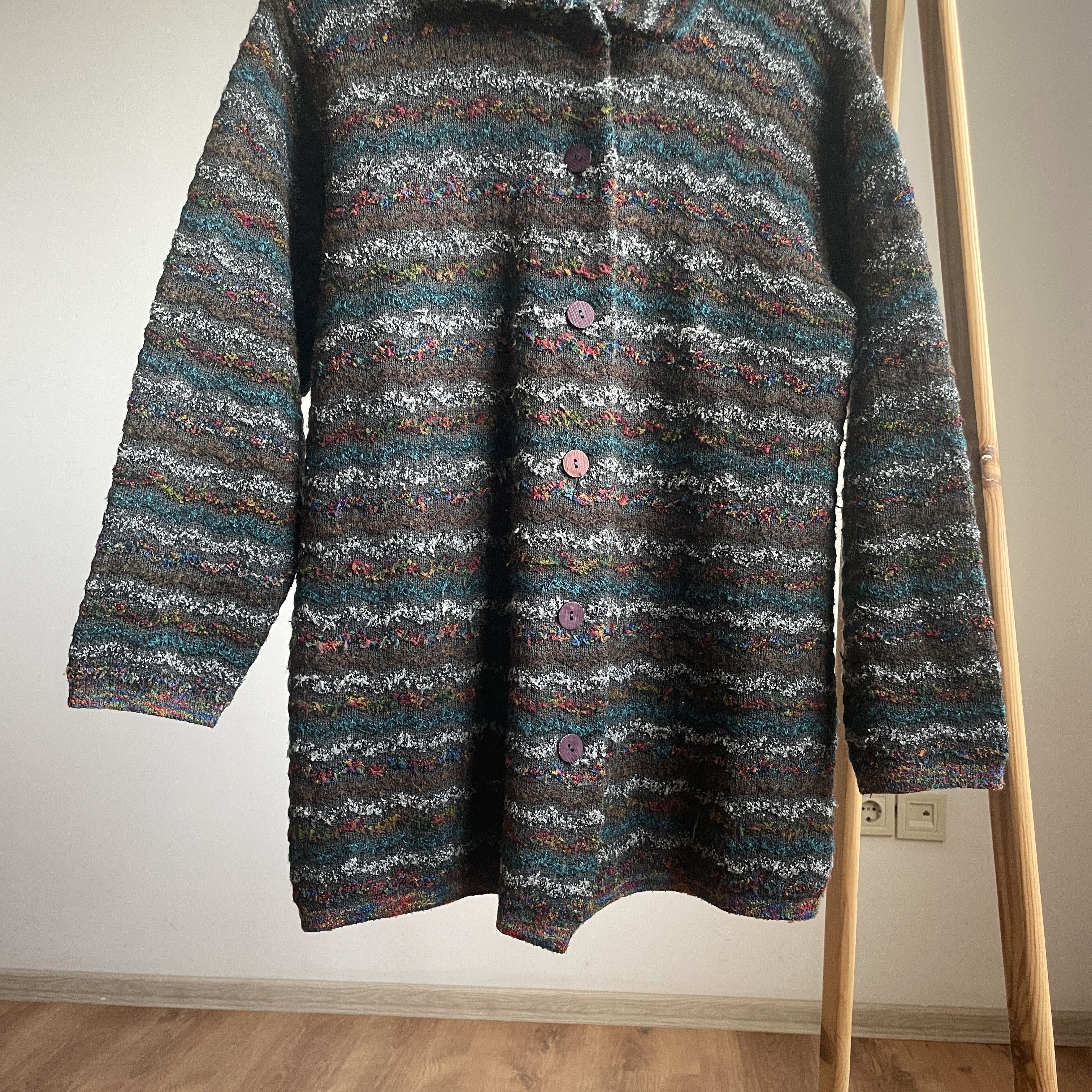 Missoni Missoni Vintage 90's Womens Wool Button Up Cardigan Size M / US 6-8 / IT 42-44 - 4 Thumbnail