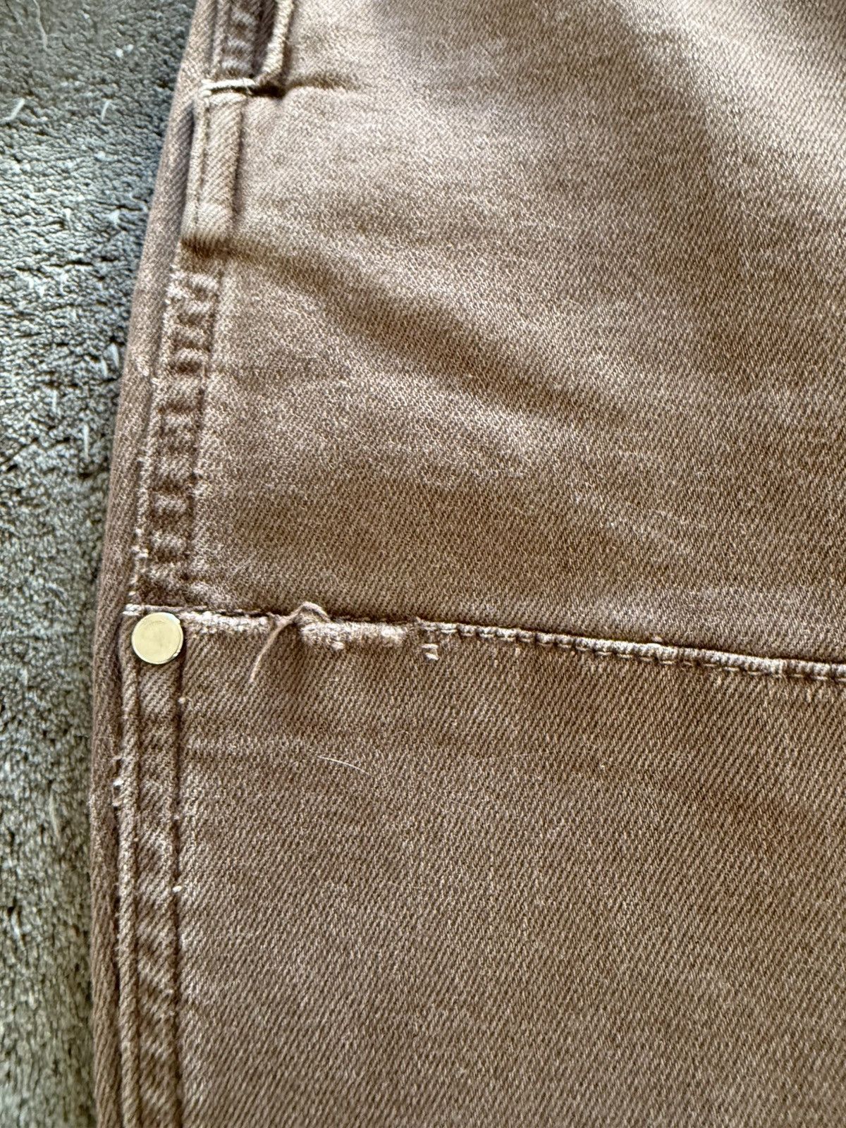 Other Flanuer Homme Carpenter Flared Jeans in Dark Brown Denim Size US 34 / EU 50 - 3 Thumbnail