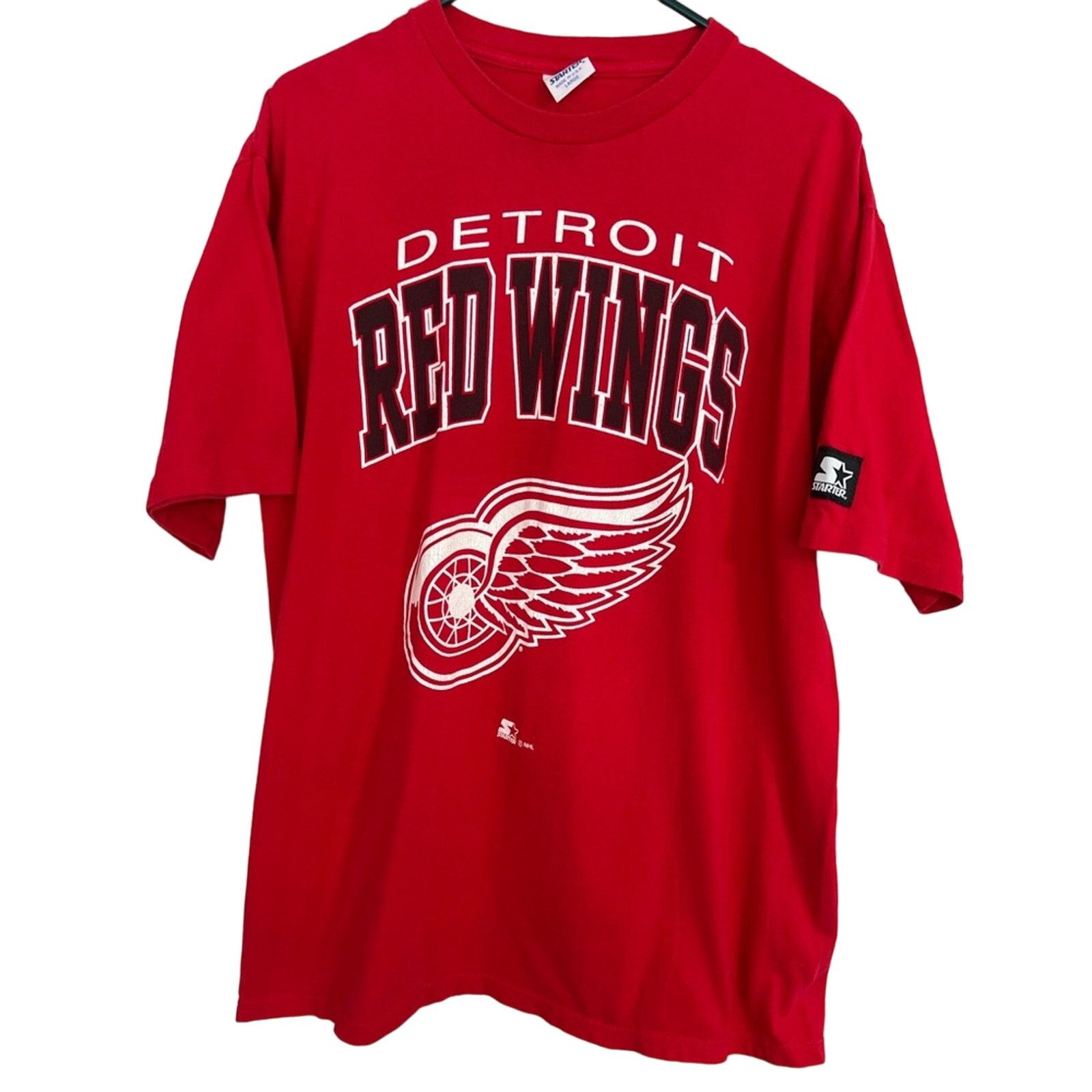 Starter VINTAGE 90’S DETROIT RED WINGS STARTER SHIRT MADE USA CLEAN Size US L / EU 52-54 / 3 - 1 Thumbnail