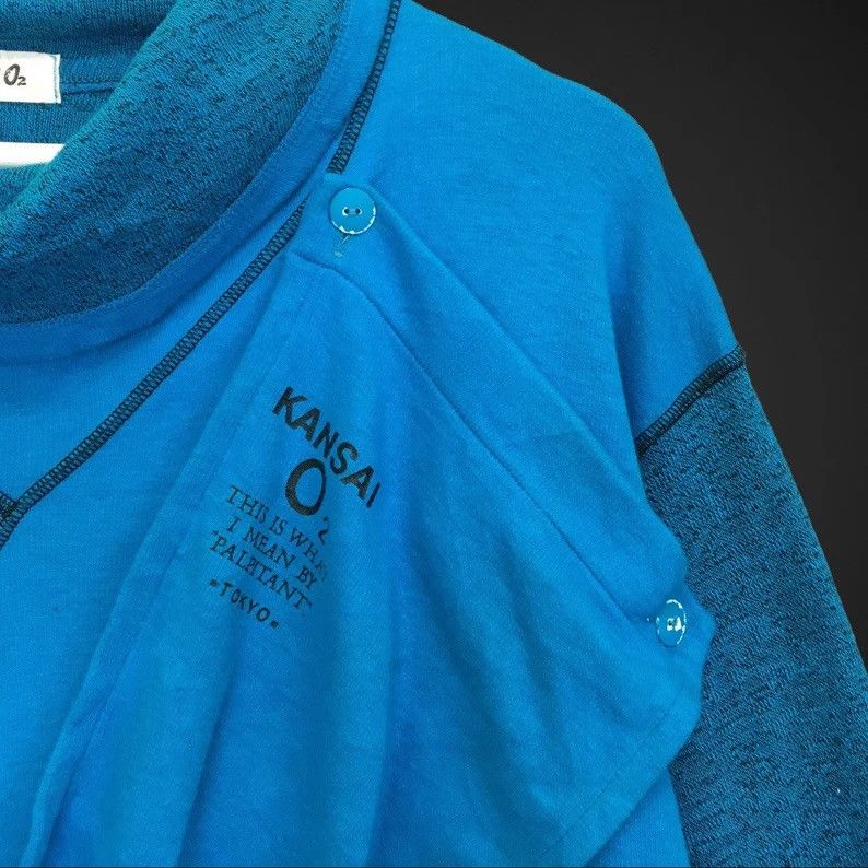 Japanese Brand × Kansai Yamamoto Vintage 90s Kansai O2 Japan Rare Design Sweatshirts Japanese Size US M / EU 48-50 / 2 - 4 Thumbnail
