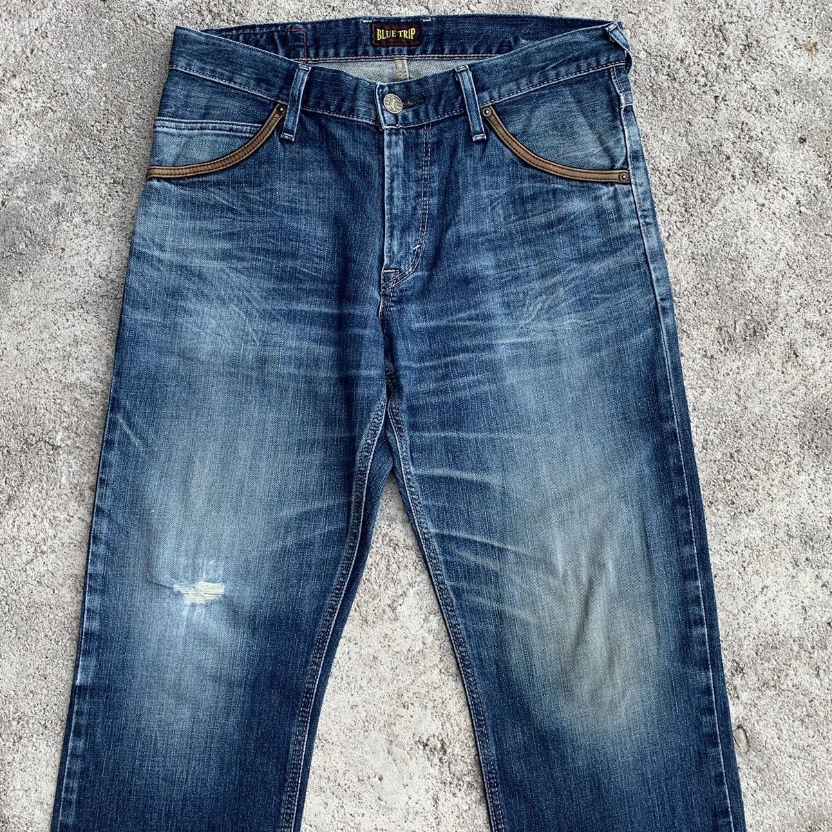 Edwin Vintage Edwin Tokyo Japan Blue Trip Denim Jeans W32 Size US 32 / EU 48 - 4 Thumbnail